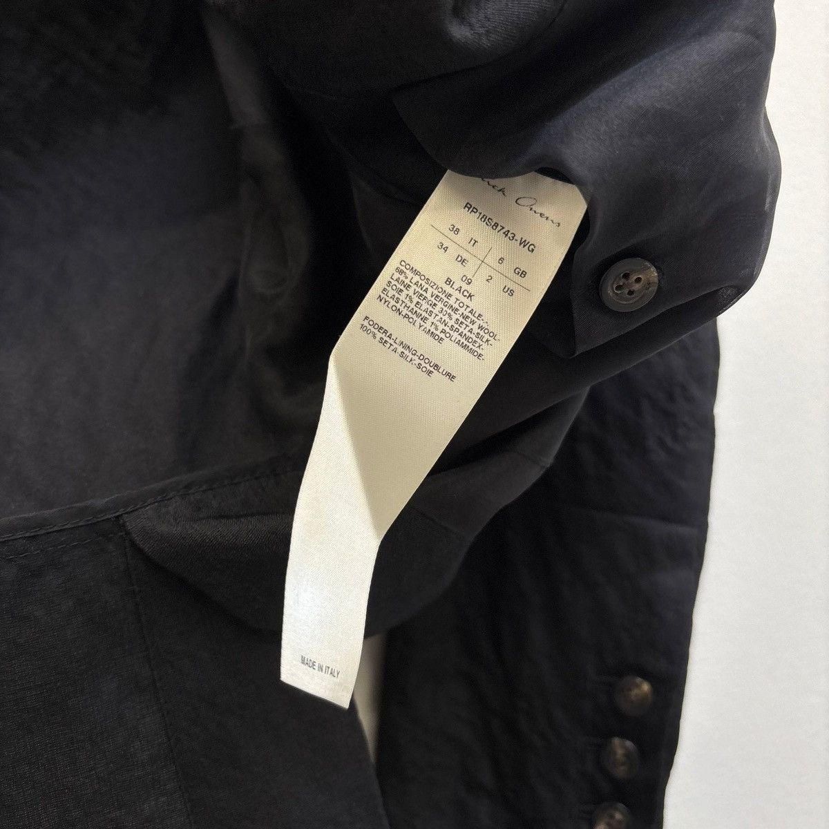 Rick Owens SS18 Rick Owens “ DIRT” Giacca Short Blazer Size XS / US 0-2 / IT 36-38 - 14 Thumbnail
