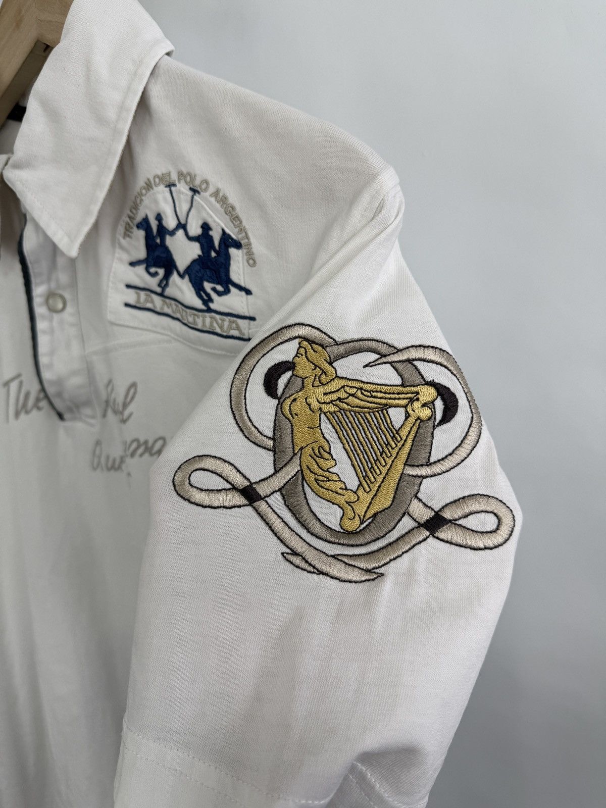 La Martina 🇦🇷 Vintage La Martina Buenos Aires Polo T-Shirt Rare Y2K Size US L / EU 52-54 / 3 - 5 Thumbnail