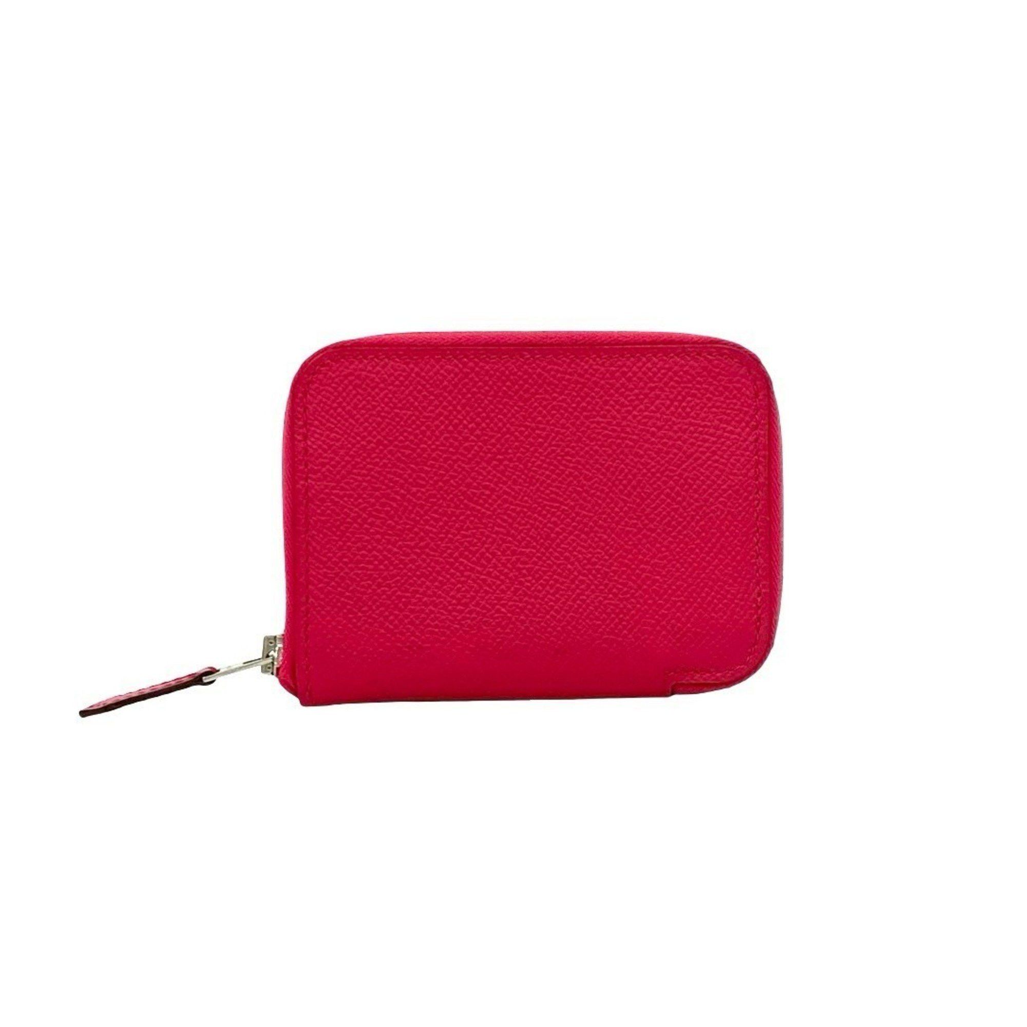 Hermes Hermes Hermès Azap Silkin Compact Leather Coin Case, Pink, 87461, Stamped with "A" Size ONE SIZE - 1 Thumbnail