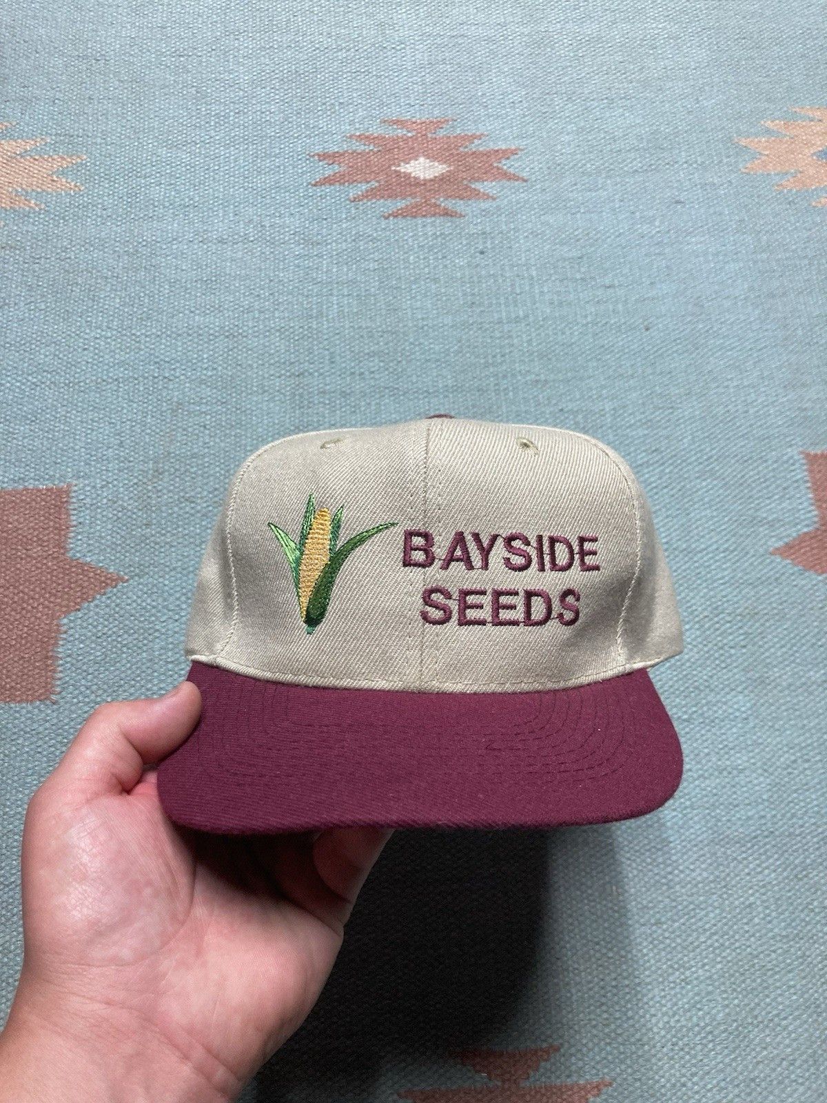 Vintage Vintage SnapBack hat bayside seeds corn farm feed Michigan Size ONE SIZE - 2 Thumbnail
