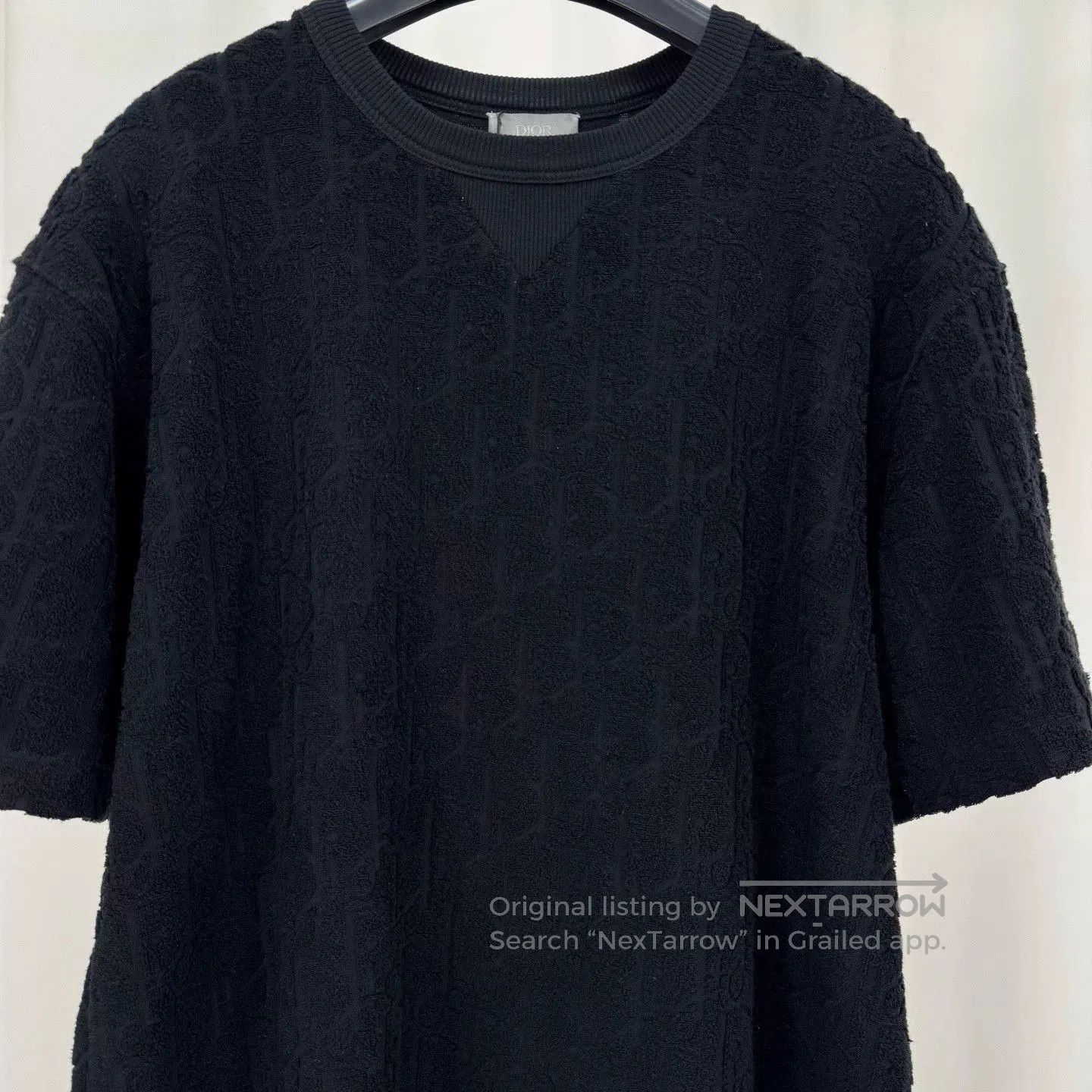 Dior Dior Black Monogram Terry Short-Sleeve. Size US M / EU 48-50 / 2 - 3 Thumbnail