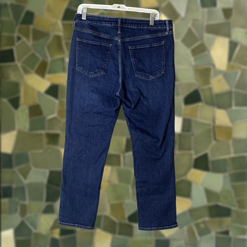 Quince Quince Jeans Women 32 Slim Straight Dark Wash Blue Denim Stretch Regular Size 24" / US 00 / IT 34 - 1 Thumbnail