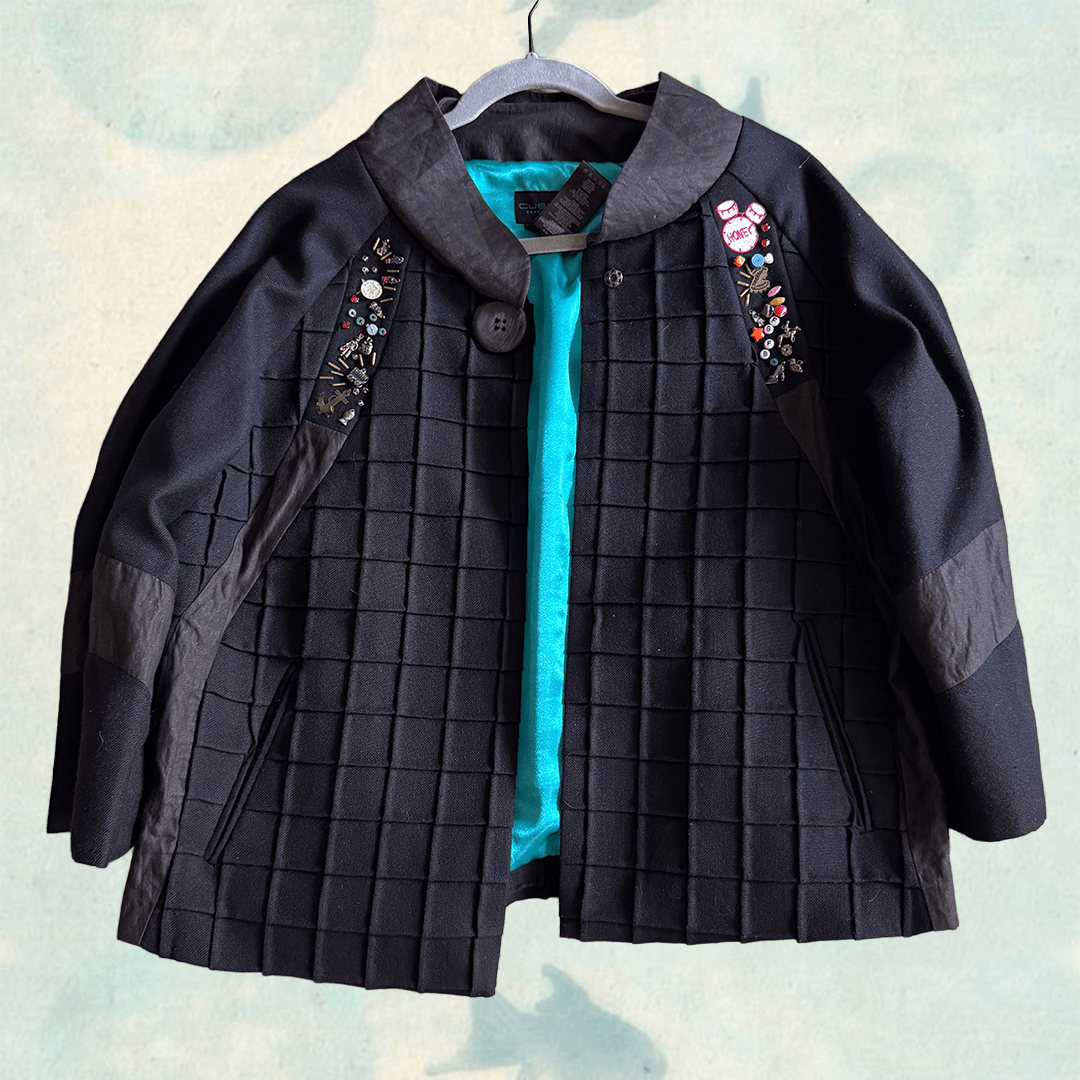 Custo Barcelona Archival Custo Barcelona Embellished Black Grid Jacket Size M / US 6-8 / IT 42-44 - 1 Thumbnail
