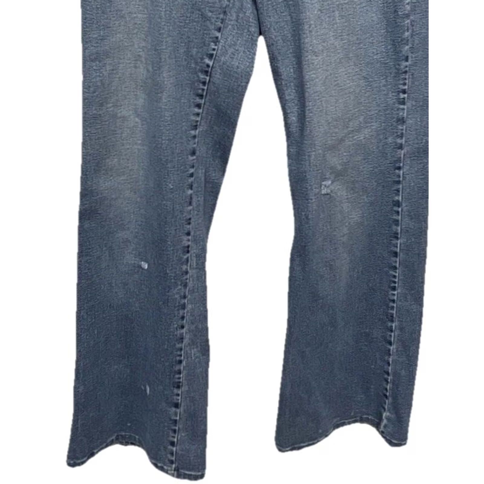Denime Christopher Blue Women’s Jeans Size 6 Blue Stretch Denim Straight Leg Mid Rise Jeans Women Regular 30in inseam Blue Size 29" - 3 Thumbnail