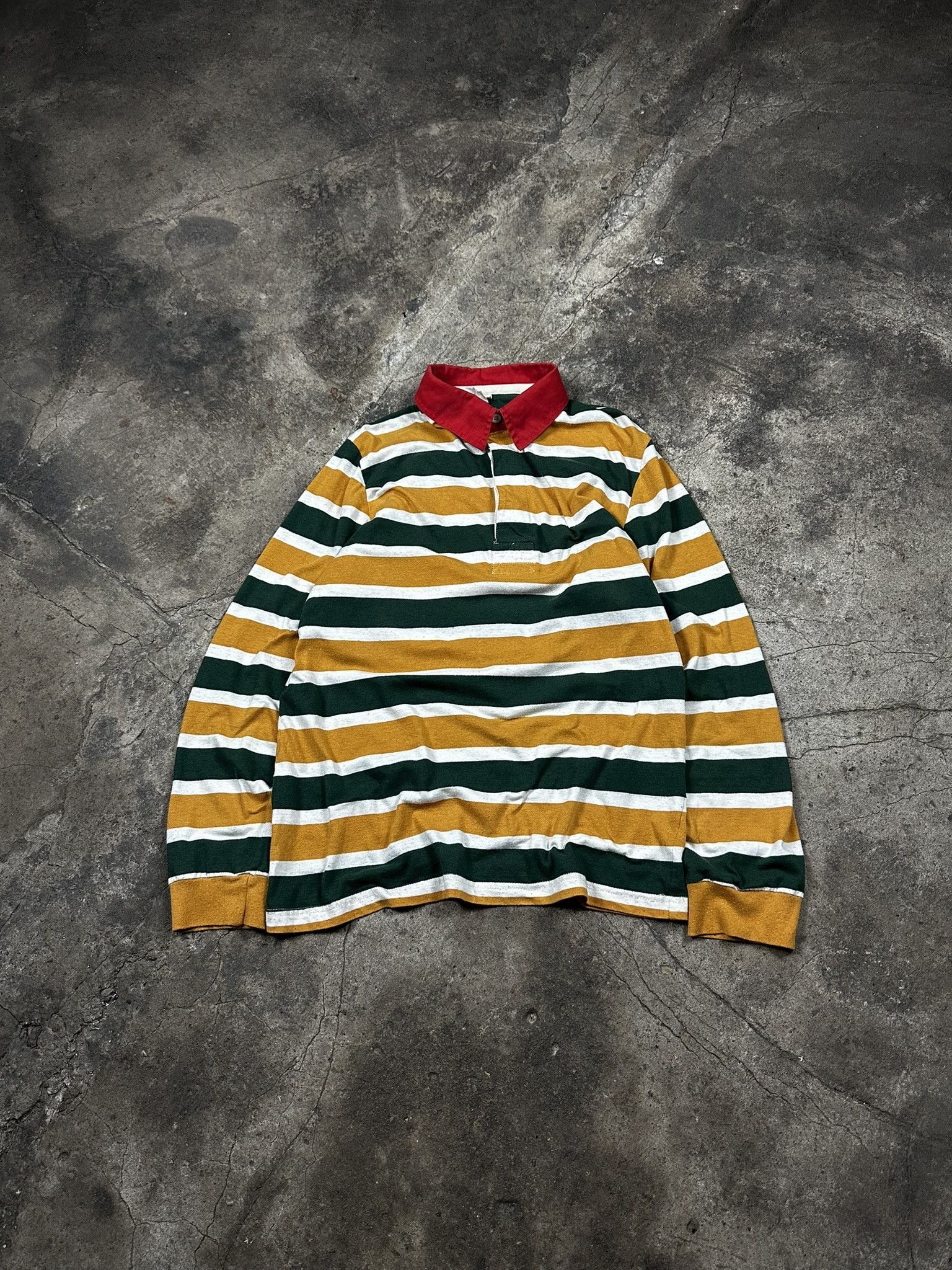 Dries Van Noten Dries Van Noten "Q" Rugby Longsleeve Stripped Polo Size US M / EU 48-50 / 2 - 2 Thumbnail