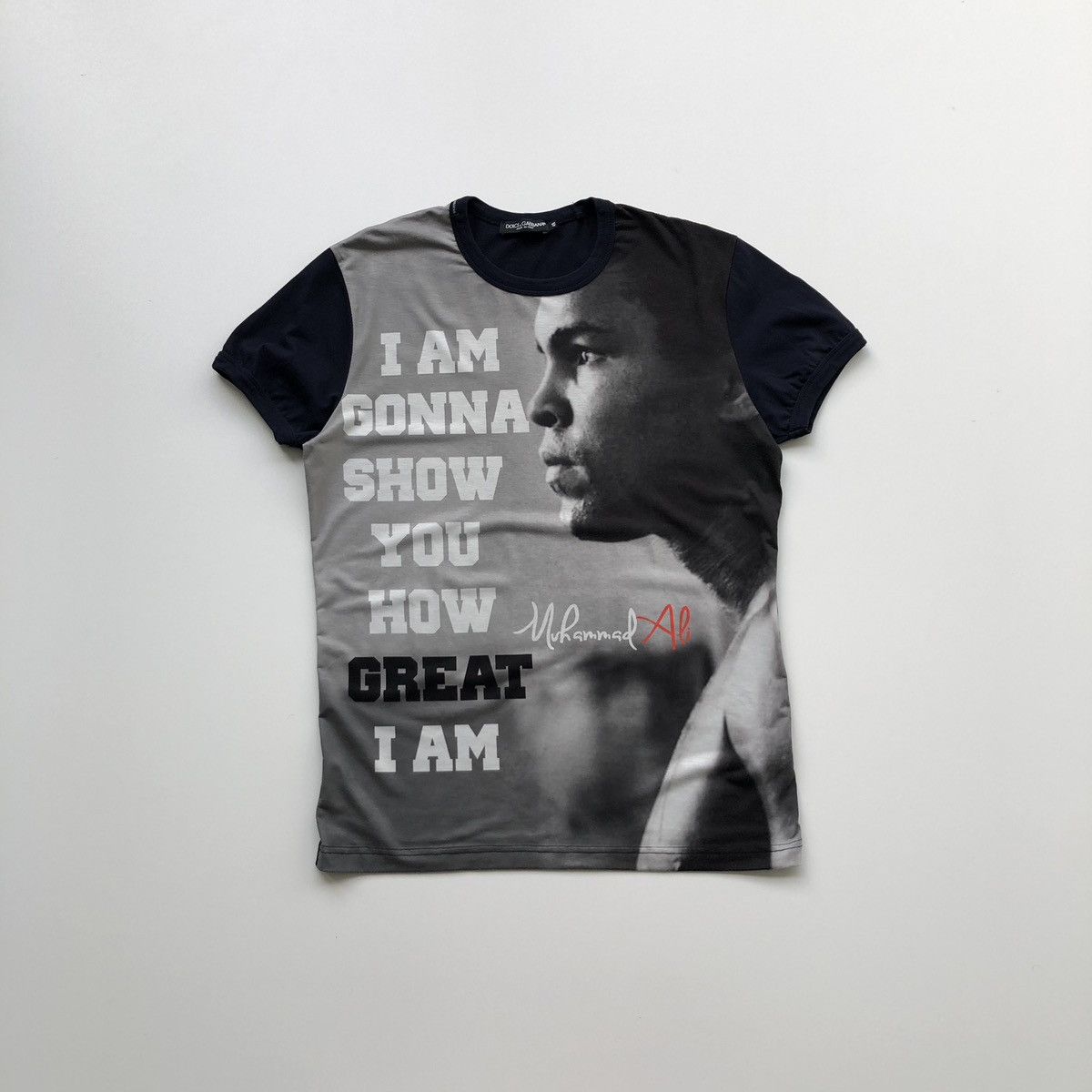 Dolce & Gabbana Dolce & Gabbana Muhammad Ali Full Printed T-Shirt Navy Rare Size US M / EU 48-50 / 2 - 1 Thumbnail