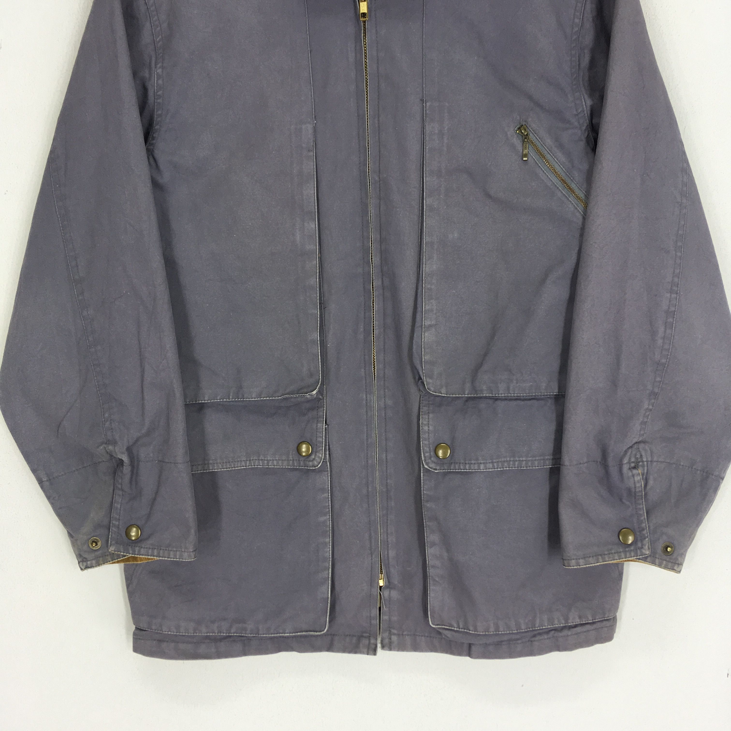 Vintage Vintage 90s Denim Faded Workers Jacket Size US M / EU 48-50 / 2 - 4 Thumbnail