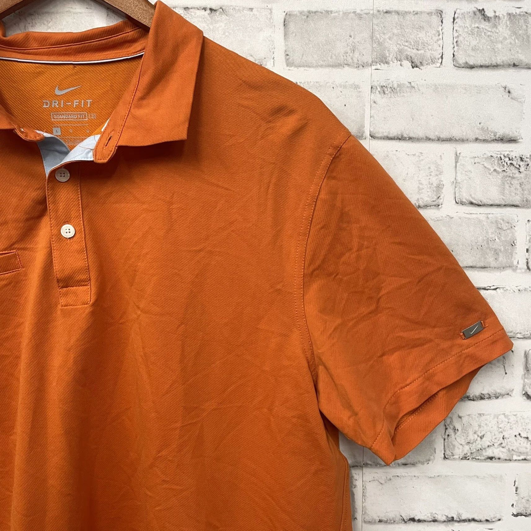 Nike Nike Dri-Fit Polo Shirt Size L Orange Pocket Standard Fit Athletic Stretchy Mens Size US L / EU 52-54 / 3 - 2 Thumbnail