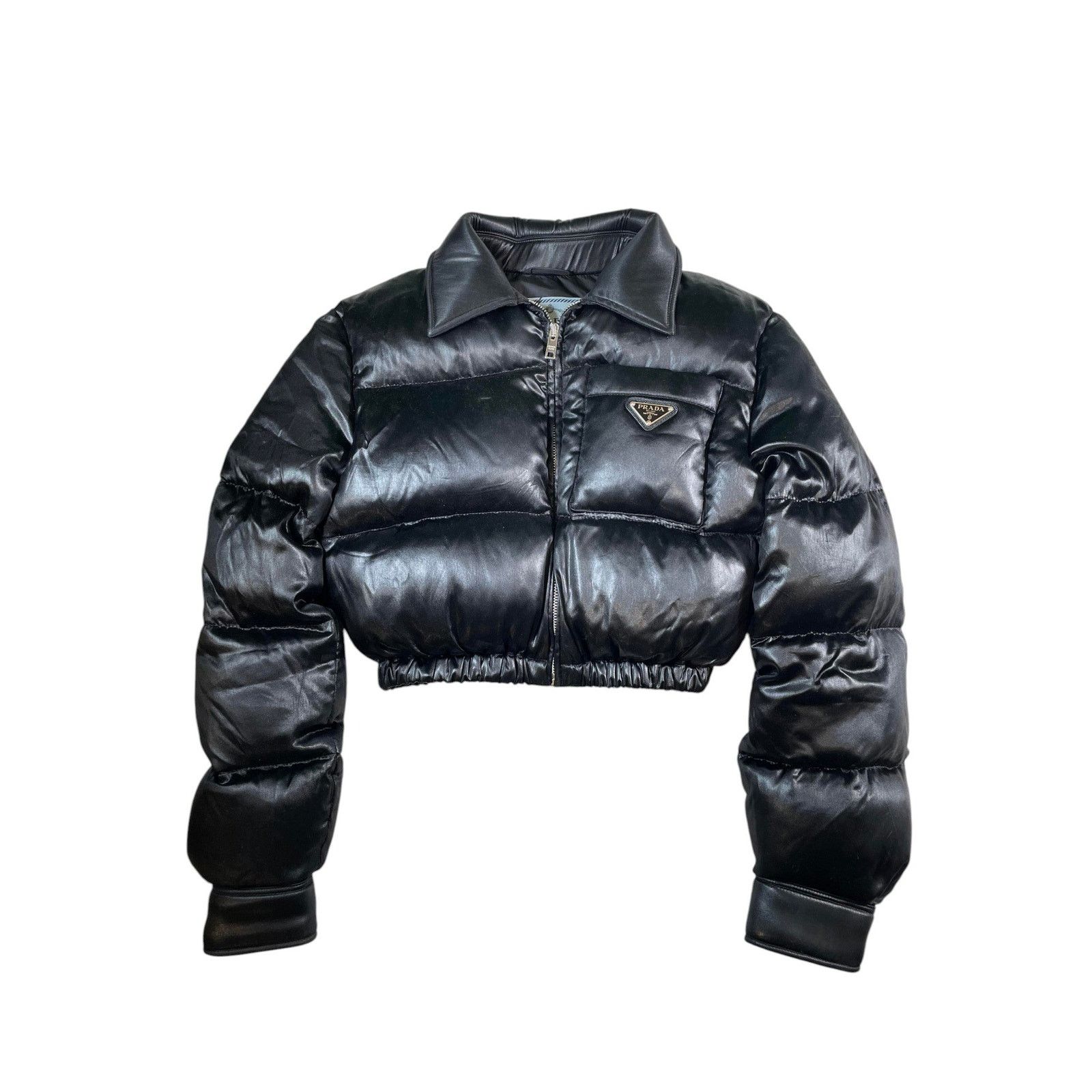 Prada Prada Logo Black Jacket Size US S / EU 44-46 / 1 - 1 Thumbnail