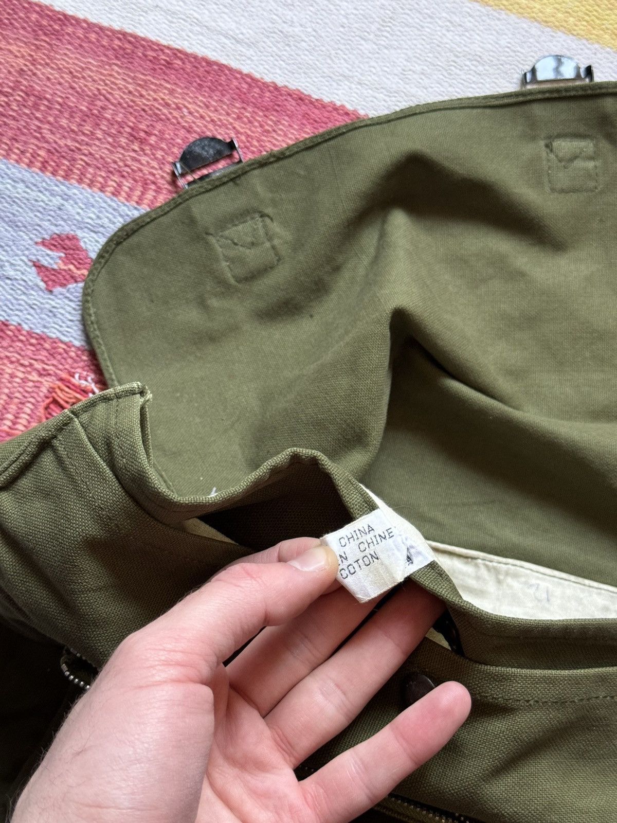 Vintage Vintage 80-90’s Chinese Army Military Shoulder Bag Size ONE SIZE - 11 Thumbnail