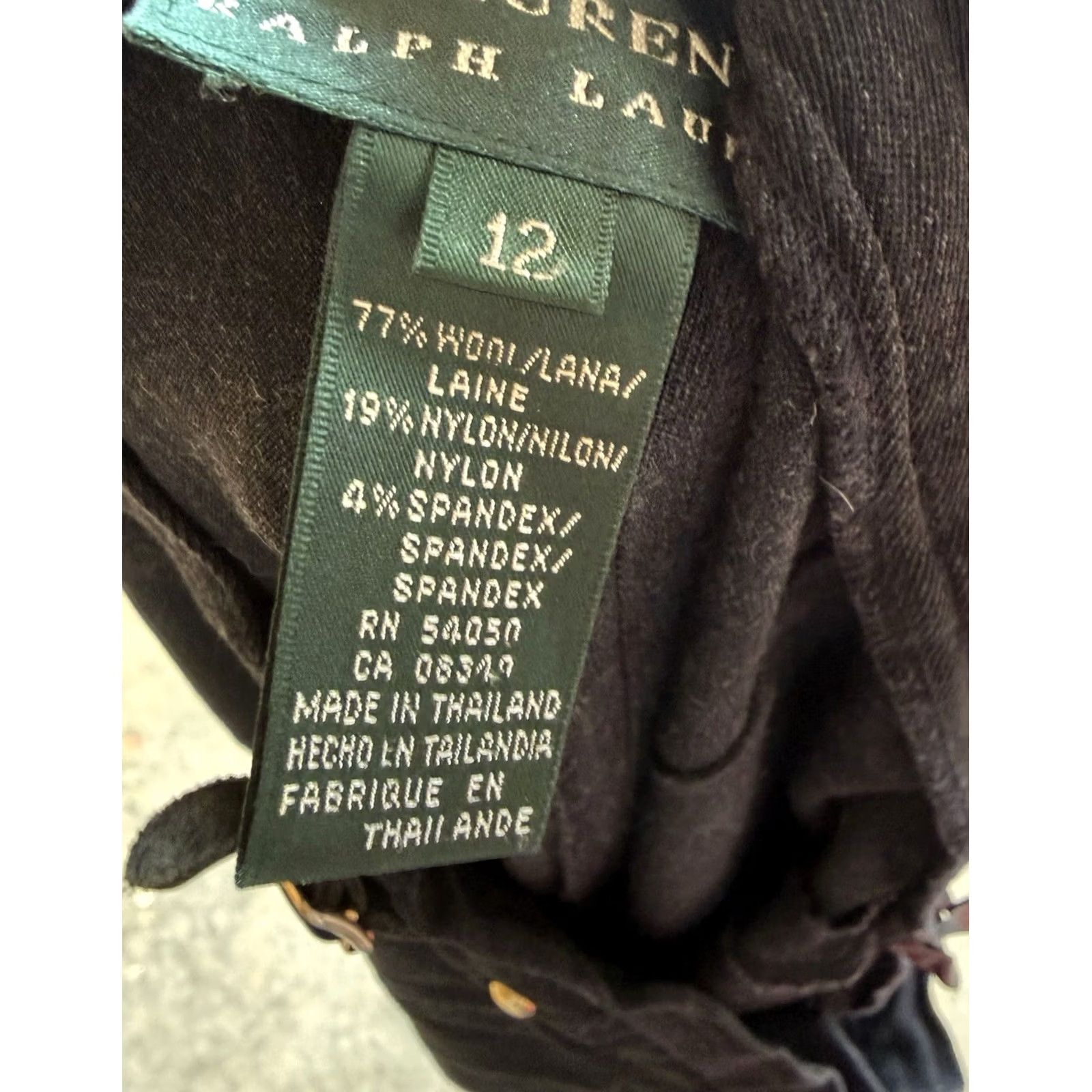 Ralph Lauren Ralph Lauren Skirt Wool Blend Pencil Knee Length Black Womens 12 Stretch Size 34" / US 12 / IT 48 - 6 Thumbnail