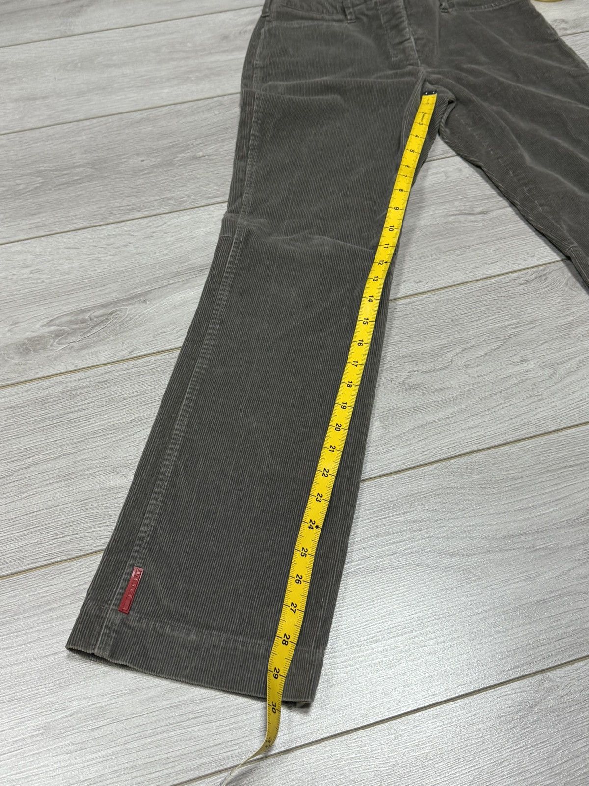 Prada Prada red tab corduroy velvet pants vintage zip Size 27" / US 4 / IT 40 - 8 Thumbnail