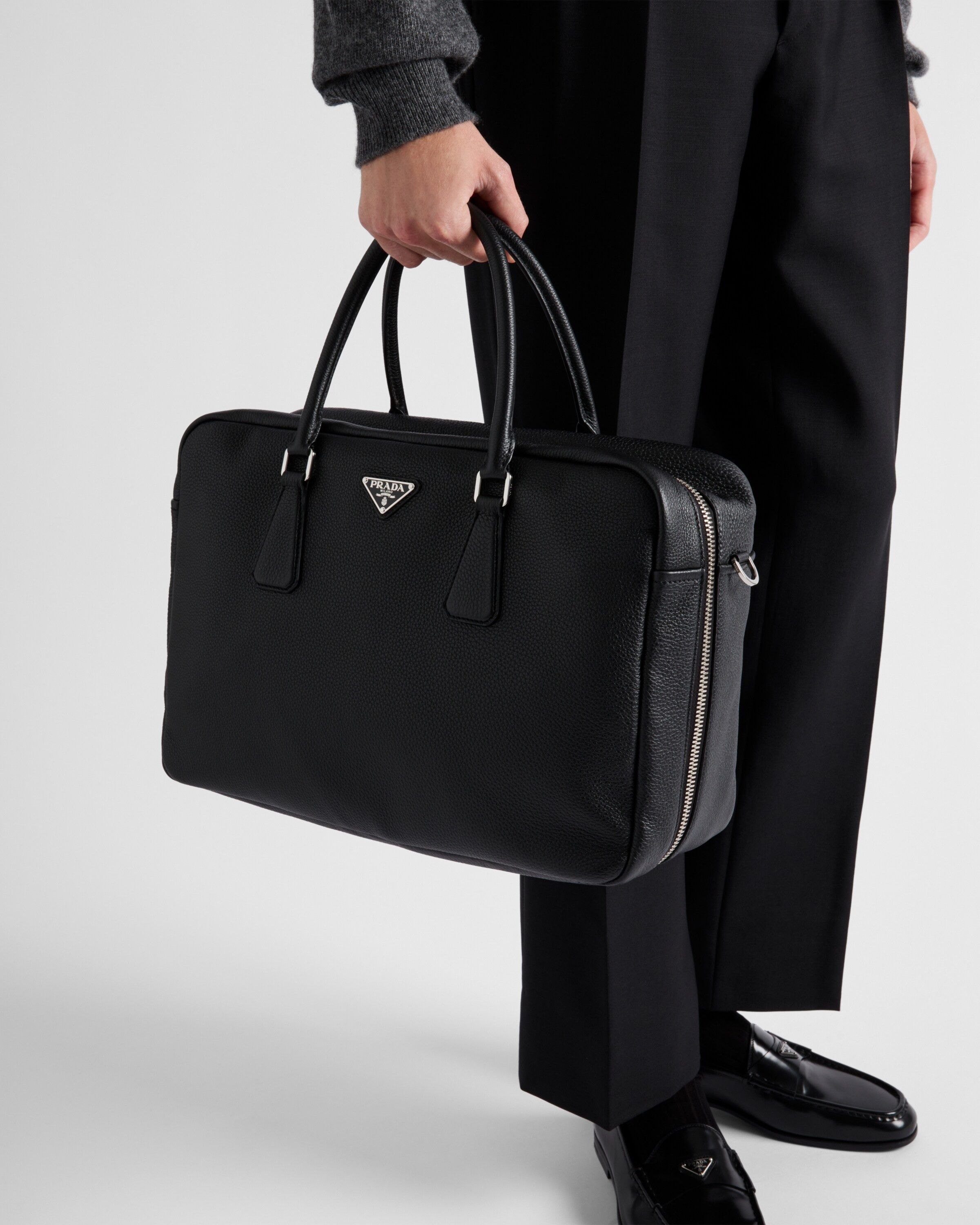 Prada o1bcso1str1025 Size: OS / Vitello Daino Leather Work Bag Size ONE SIZE - 7 Thumbnail