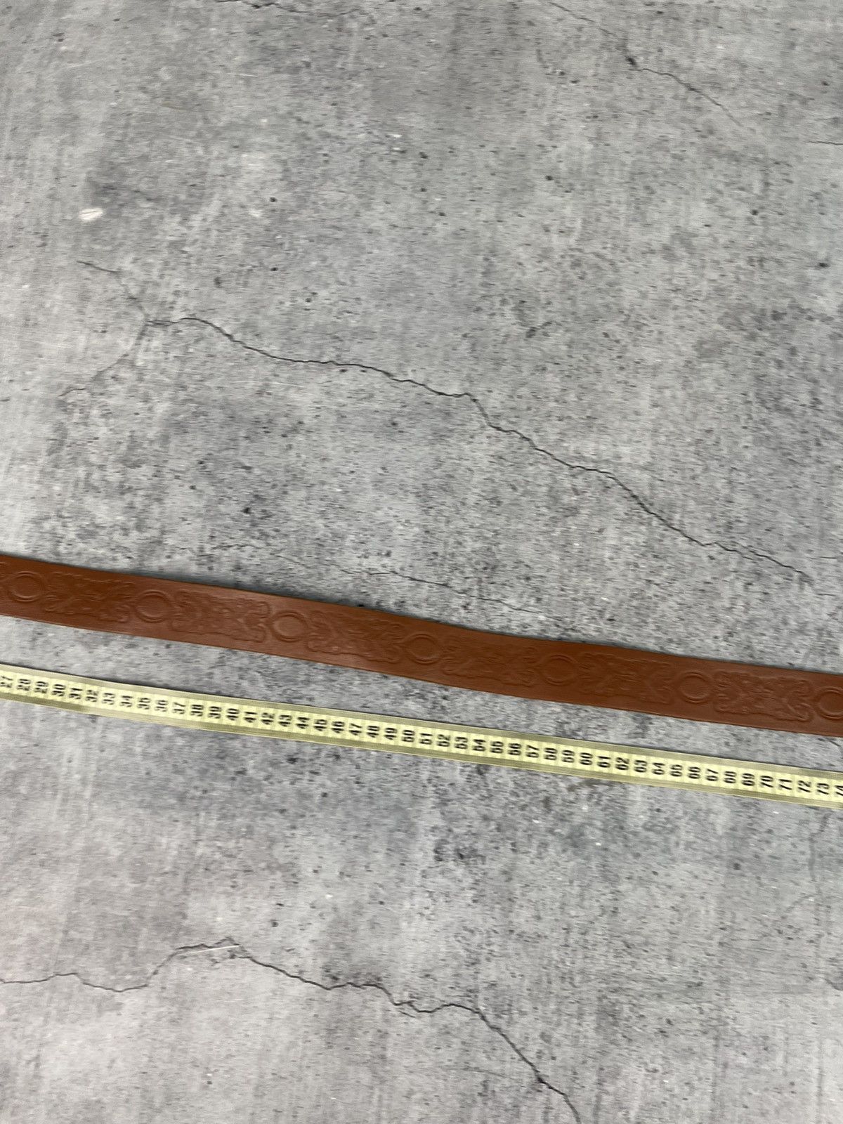Japanese Brand Vintage Leather Y2K Avant-garde Distressed Brown Metal Belt Size ONE SIZE - 9 Thumbnail