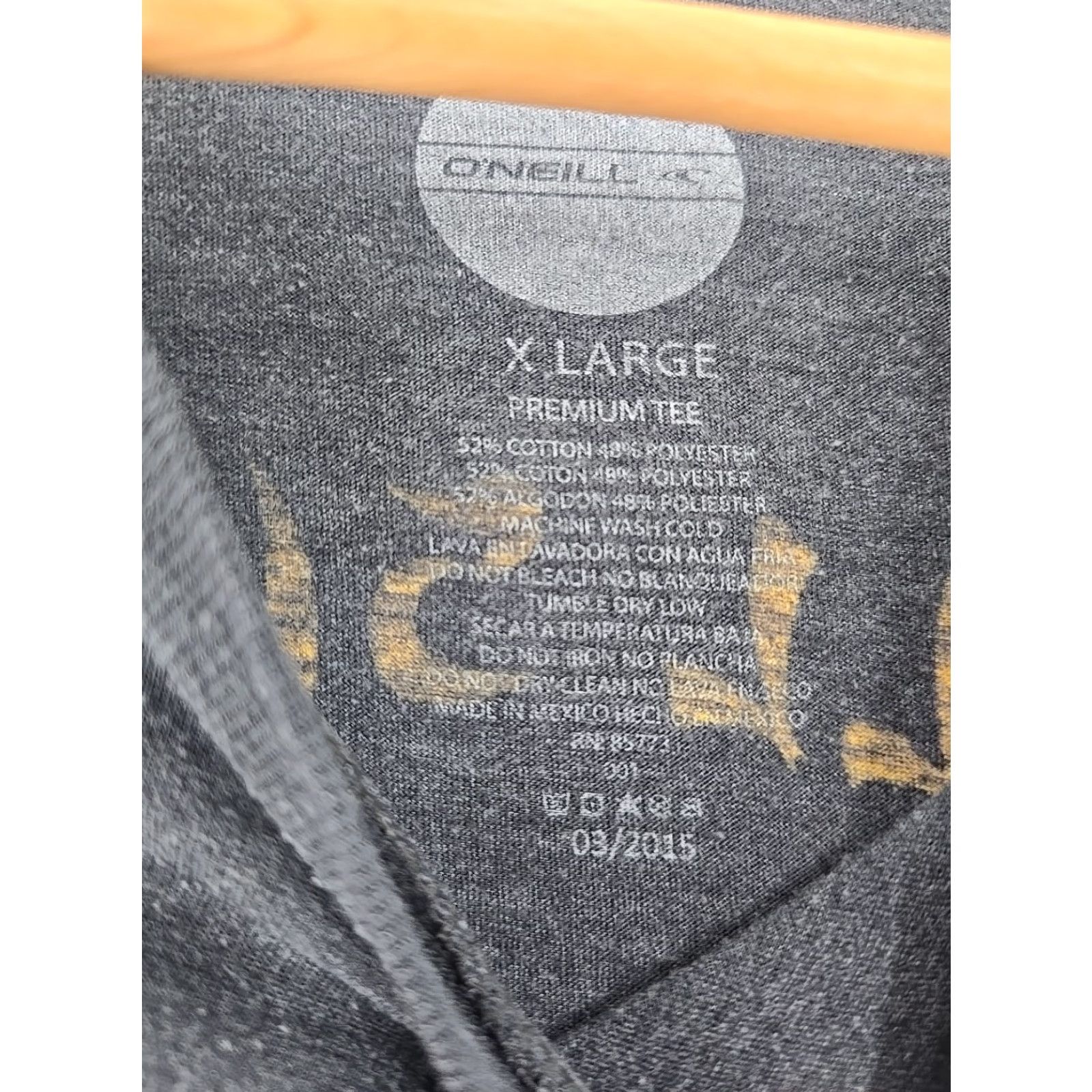 O'Neill O'Neill Graphic Stretch T-Shirt Mens XL Black Crew Neck Short Sleeve Size US XL / EU 56 / 4 - 3 Thumbnail