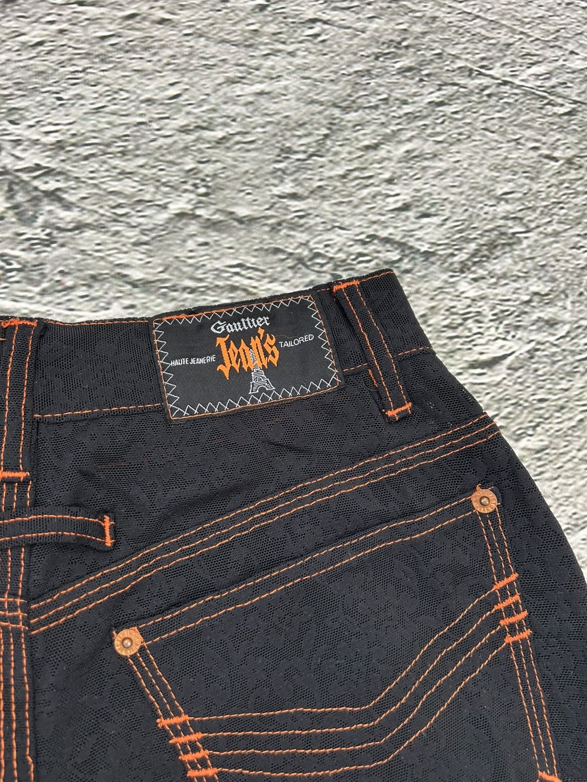 Jean Paul Gaultier Jean Paul Gaultier Mesh Pants floral black Size 26" / US 2 / IT 38 - 7 Thumbnail