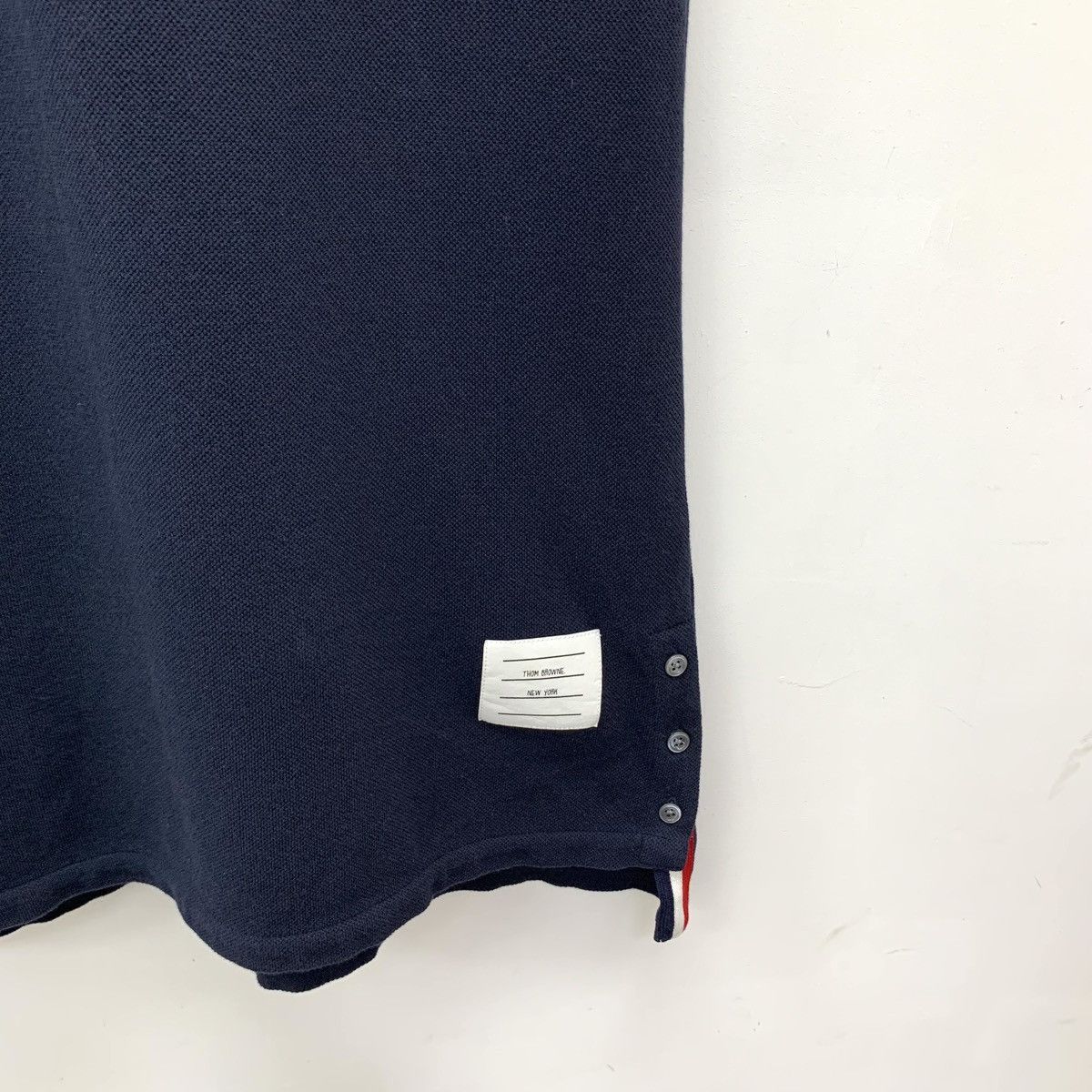 Thom Browne Thom Browne Navy Back Stripe Web Short Sleeve Dress K26WX Size M / US 6-8 / IT 42-44 - 4 Thumbnail