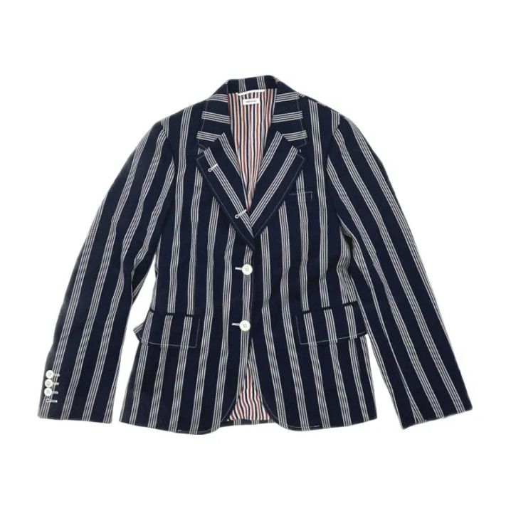 Thom Browne Thom Browne Striped Casual Blazer for Men and Women Size US M / EU 48-50 / 2 - 1 Thumbnail