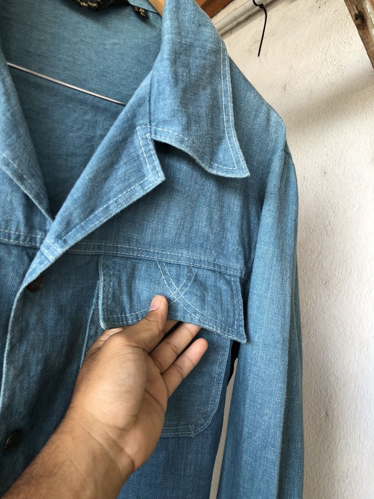 Sears Vintage 70s Sears Thick Denim Western Shirt Size US L / EU 52-54 / 3 - 7 Thumbnail