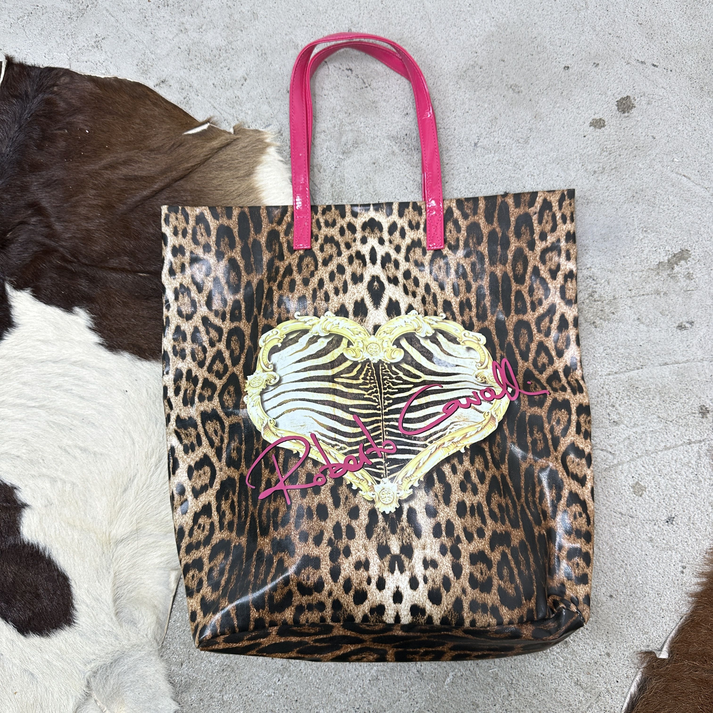 Roberto Cavalli Vintage Cheetah Roberto Cavalli Parfums Leopard Bag Y2K Size ONE SIZE - 2 Thumbnail