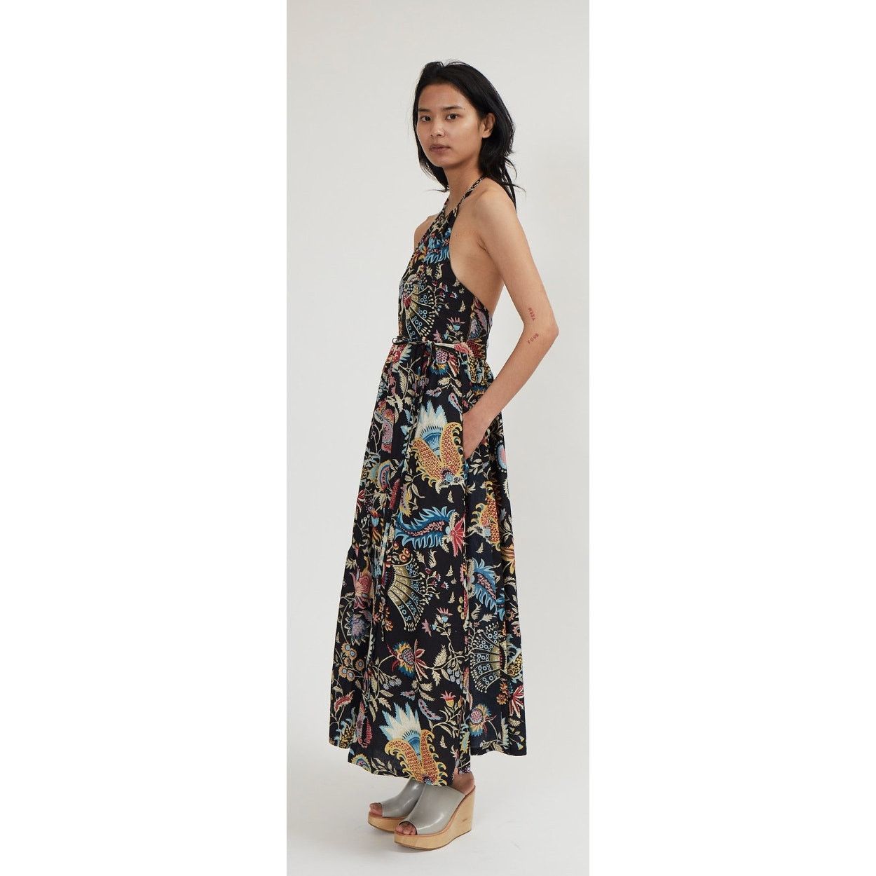 Rachel Comey Rachel Comey Sazerac Halter Dress Black Printed Floral Size S / US 4 / IT 40 - 7 Thumbnail