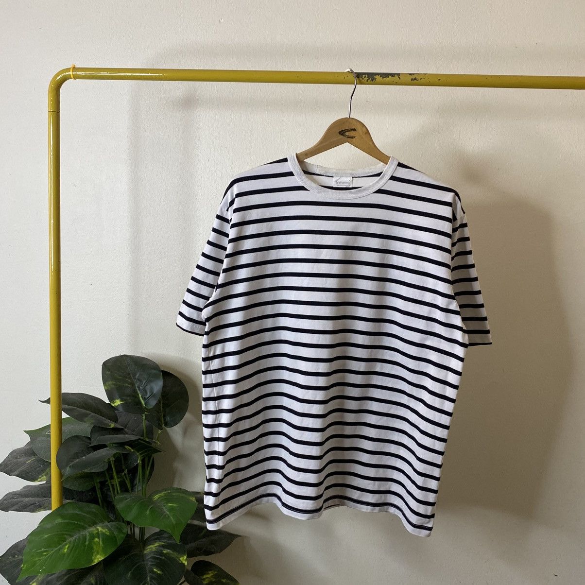 Japanese Brand Workers Stripes Tee Pure Blue Japan Ironheart Momotaro Style Size US XL / EU 56 / 4 - 1 Thumbnail