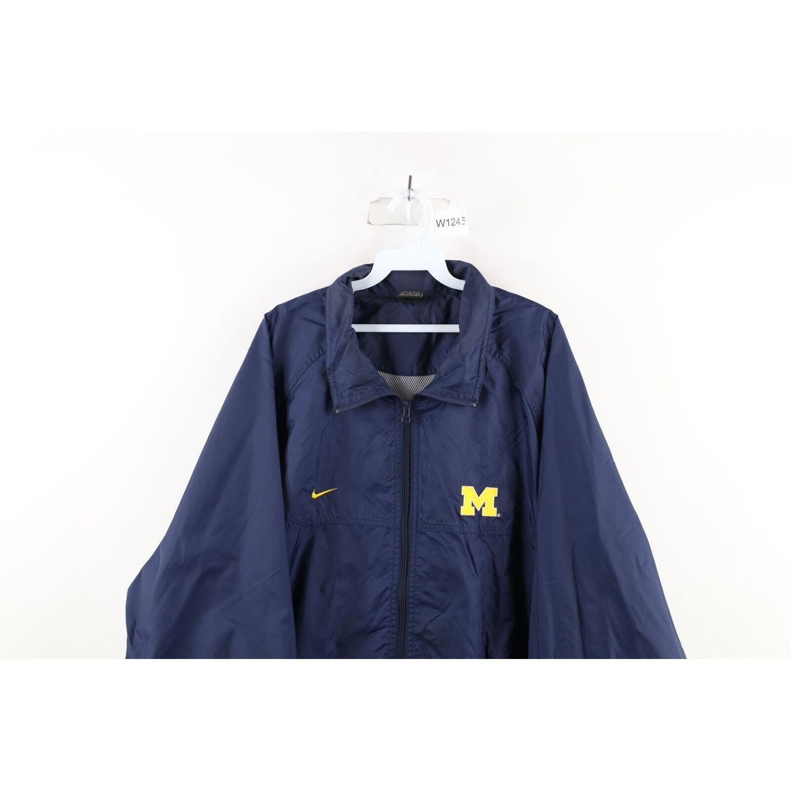 Nike × Vintage Vintage Nike Travis Scott Swoosh University Michigan Jacket Size US XL / EU 56 / 4 - 2 Thumbnail