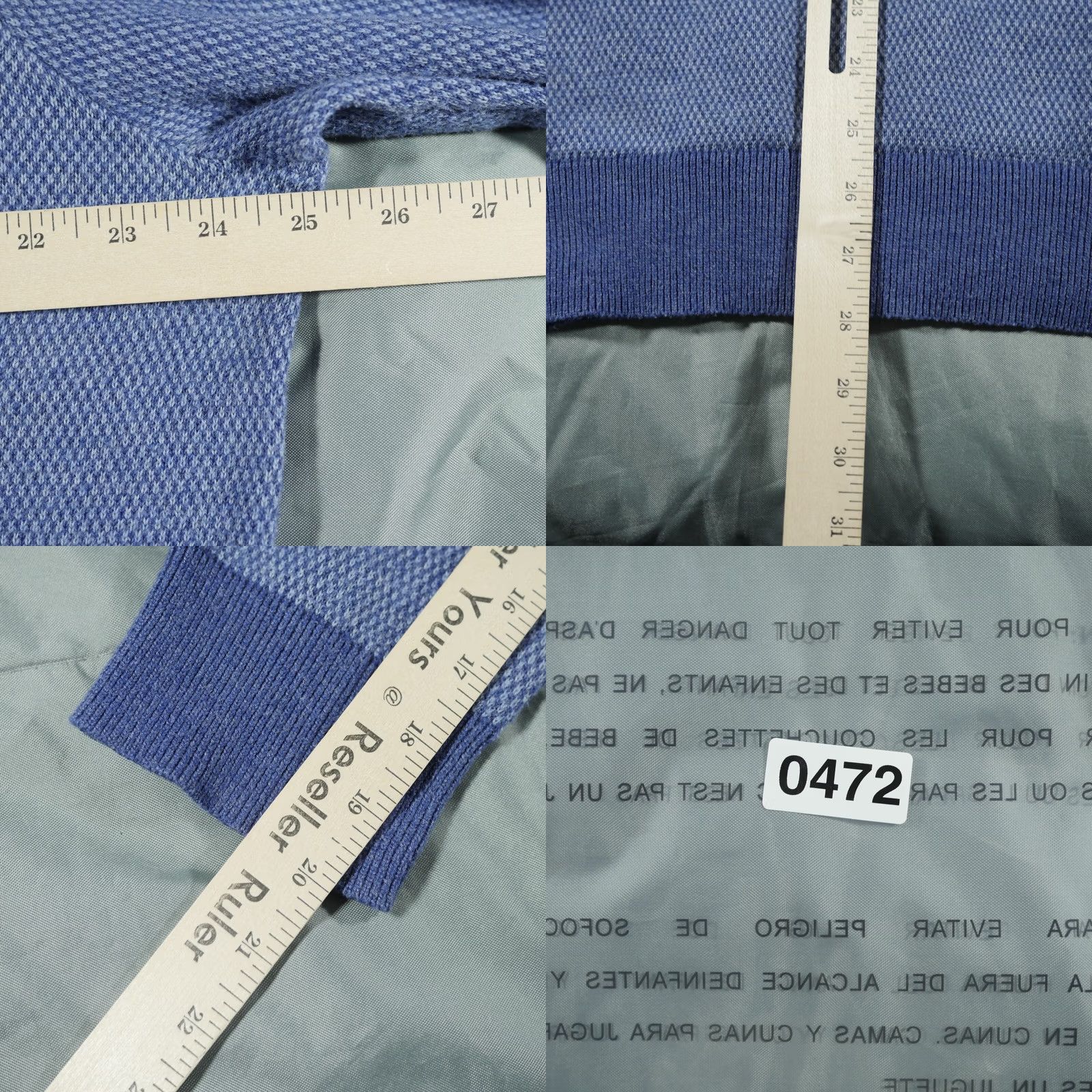 Vineyard Vines Vineyard Vines Sweater Mens XL Blue 1/4 Zip Wool Poly Golf Casual Prep Knit Pullover Long Sleeve Cachet Logo Classic Sports Navy Size US L / EU 52-54 / 3 - 8 Thumbnail