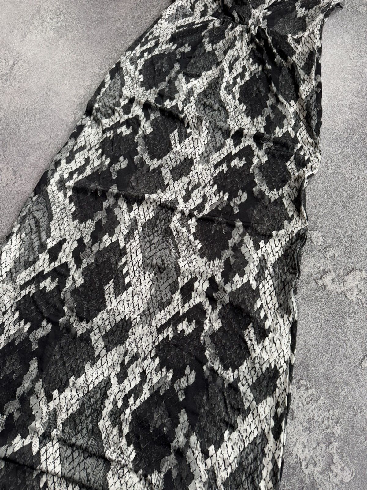 Cavalli Class × Just Cavalli × Roberto Cavalli Just Cavalli 46 animal print snake 🐍 piton long dress Size L / US 10 / IT 46 - 6 Thumbnail