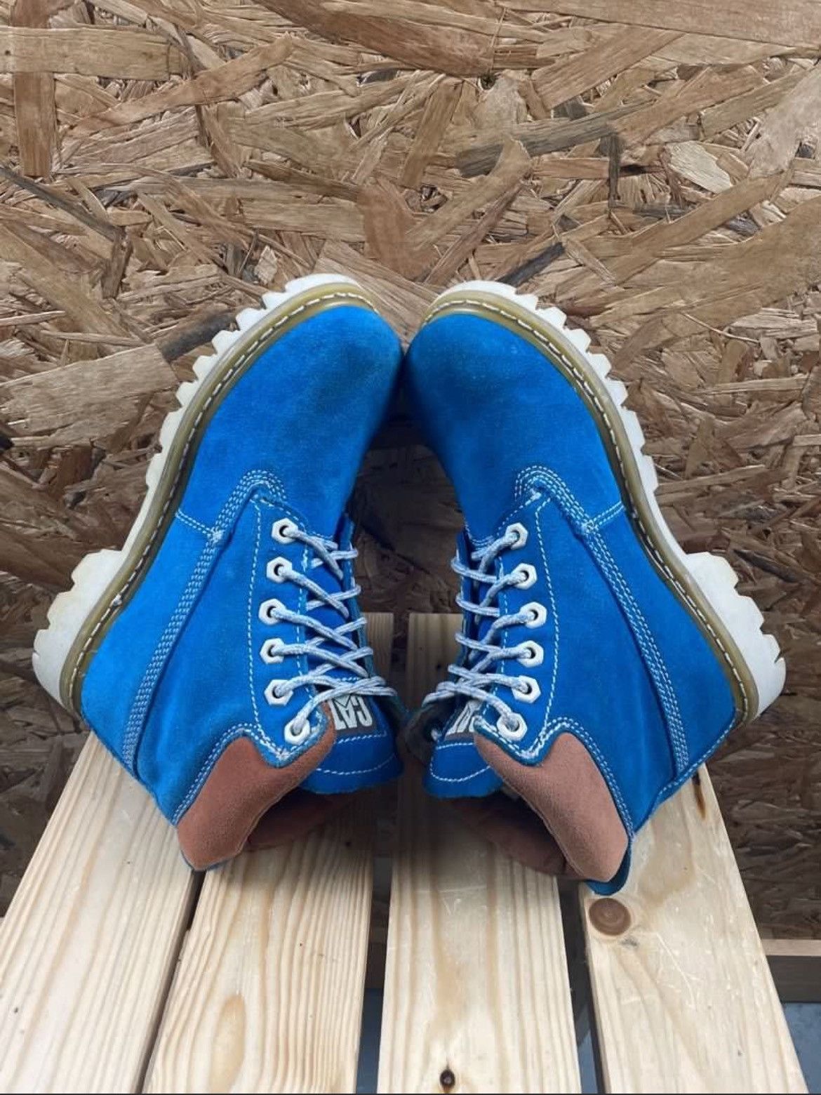 Caterpillar Caterpillar Suede Boots Women Blue Size US 6 / IT 36 - 7 Thumbnail