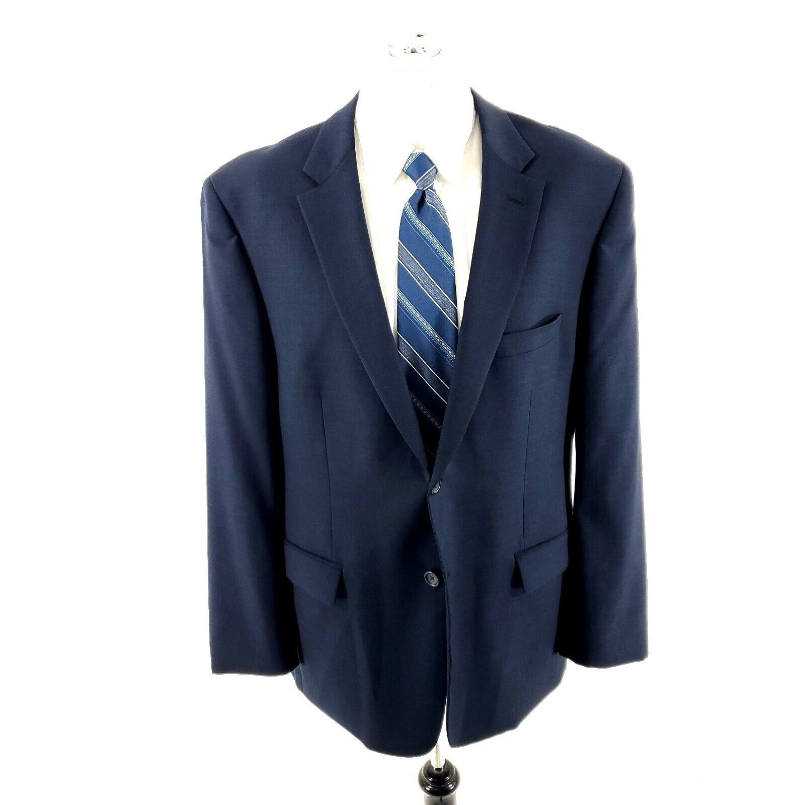 Pronto Uomo Pronto Uomo Platinum Wool 2 Button 2 Piece Suit 42S Blue 39/ Size 42S - 4 Thumbnail
