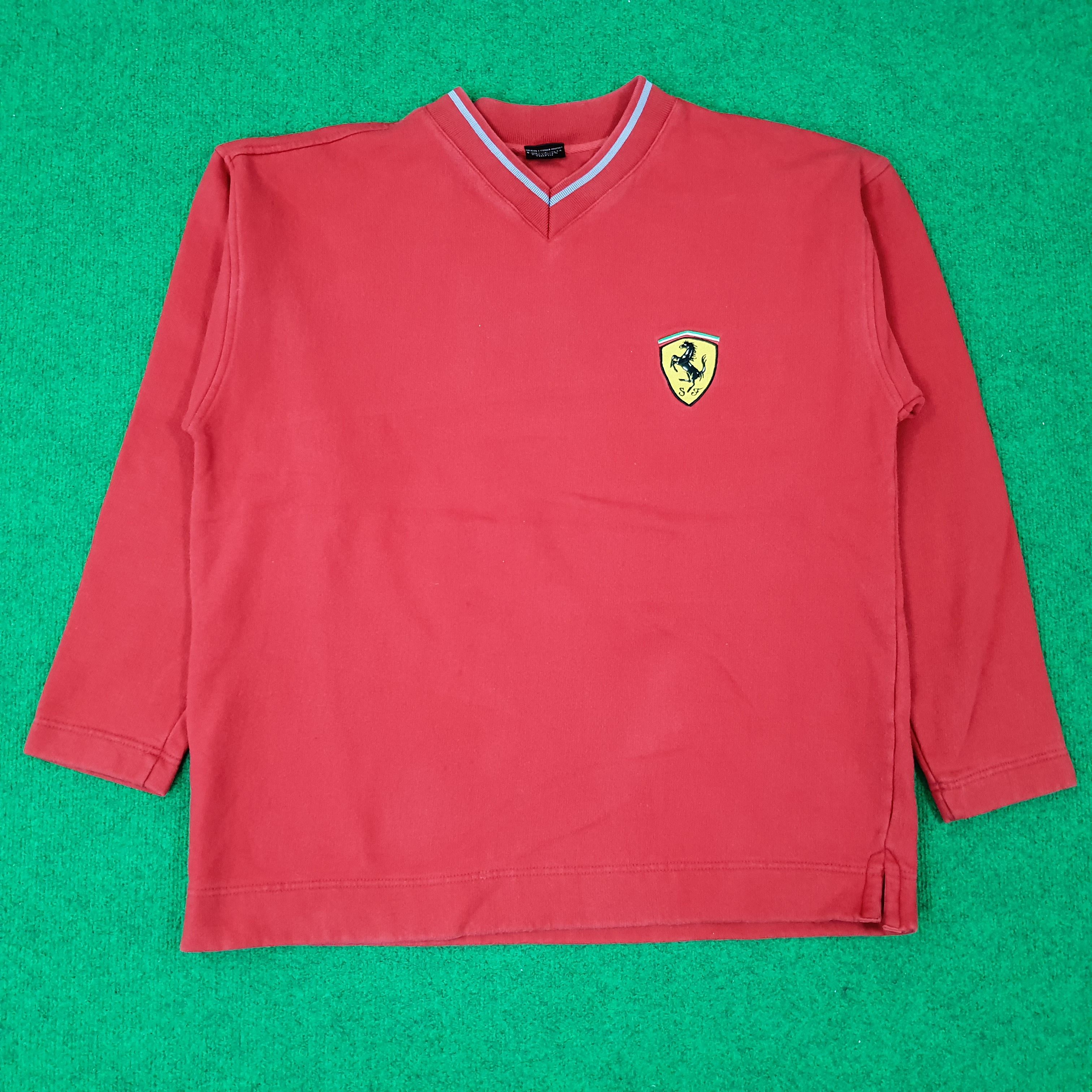 J Ferrar Vintage Ferrari Embroidery Motorsports Sweatshirt C241N23 Size US L / EU 52-54 / 3 - 1 Thumbnail