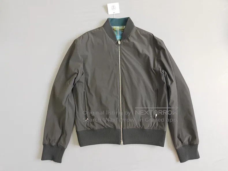 Hermes Hermes Two-Tone Plaid and Nylon Olive Green Loose Fit Jack Size US M / EU 48-50 / 2 - 2 Thumbnail