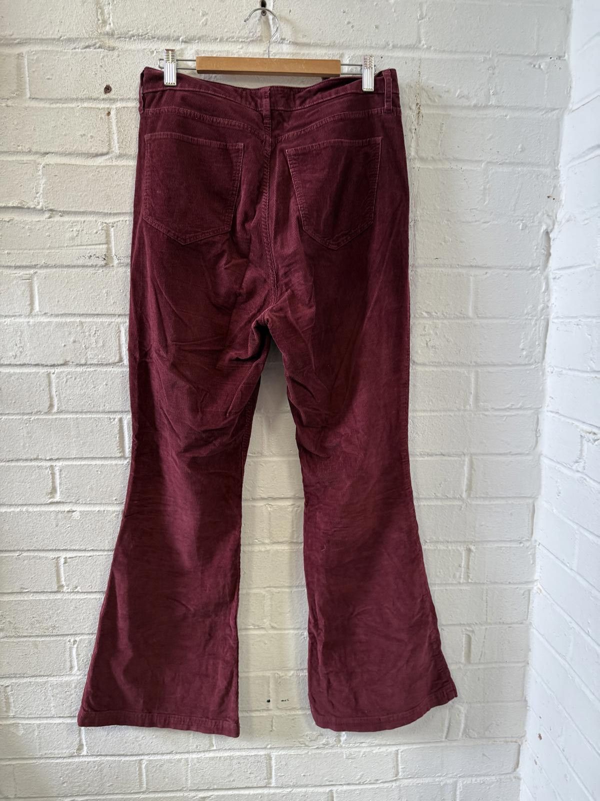 Hollister Hollister Ultra High-Rise Women's Corduroy Pants Burgundy W Size 30" / US 8 / IT 44 - 4 Thumbnail