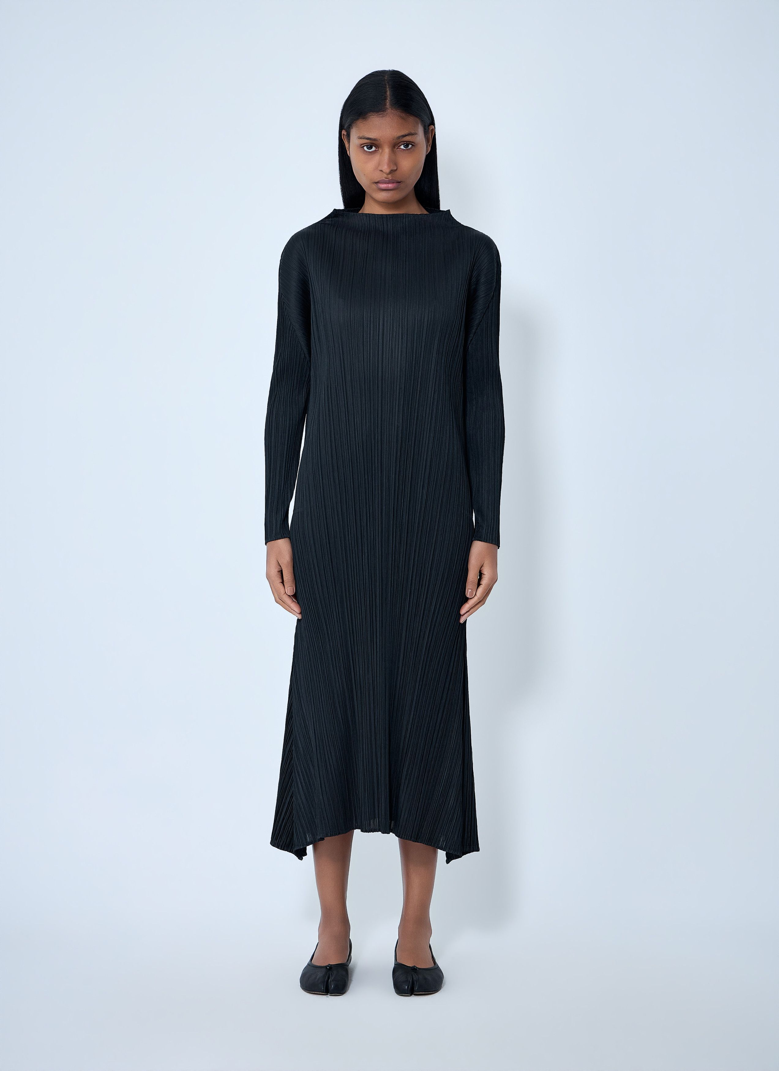 Pleats Please Issey Miyake Pleated Long Sleeve Dress Size M / US 6-8 / IT 42-44 - 1 Thumbnail