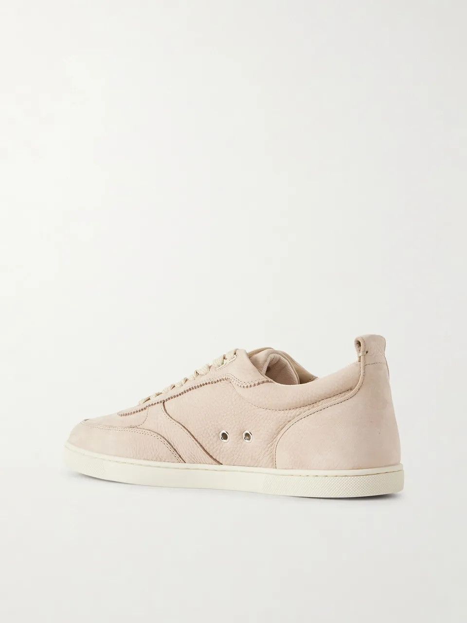 Christian Louboutin os11x0526 Tutti Rui Perforated Nubuck Sneakers in Beige Size US 10 / EU 43 - 4 Thumbnail