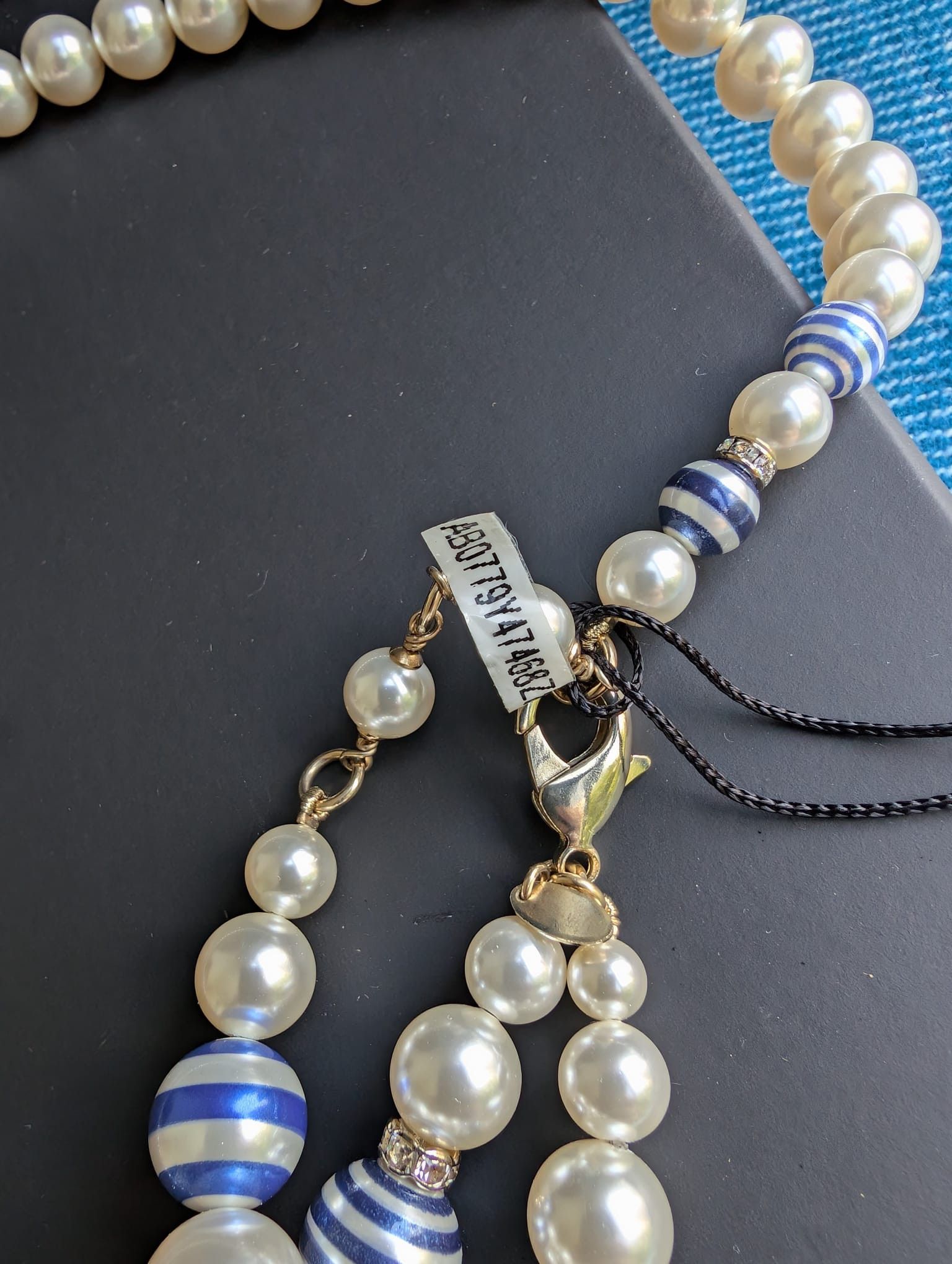 Chanel Chanel CC P19C La Pausa Pearl Logo GHW necklace belt tag Size ONE SIZE - 14 Thumbnail