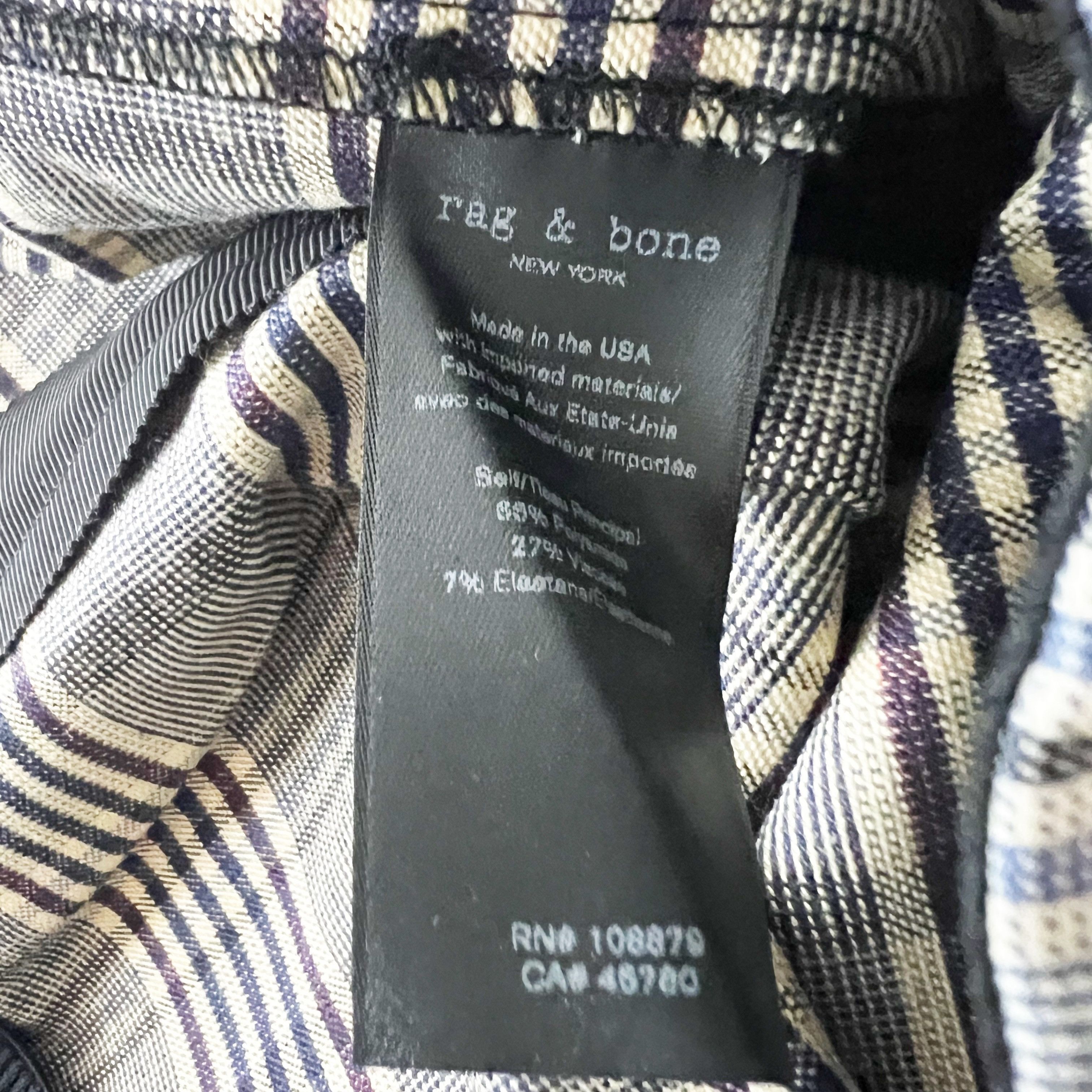 Rag & Bone NEW Rag & Bone Simone Blue Red Multi Size 32" / US 10 / IT 46 - 3 Thumbnail