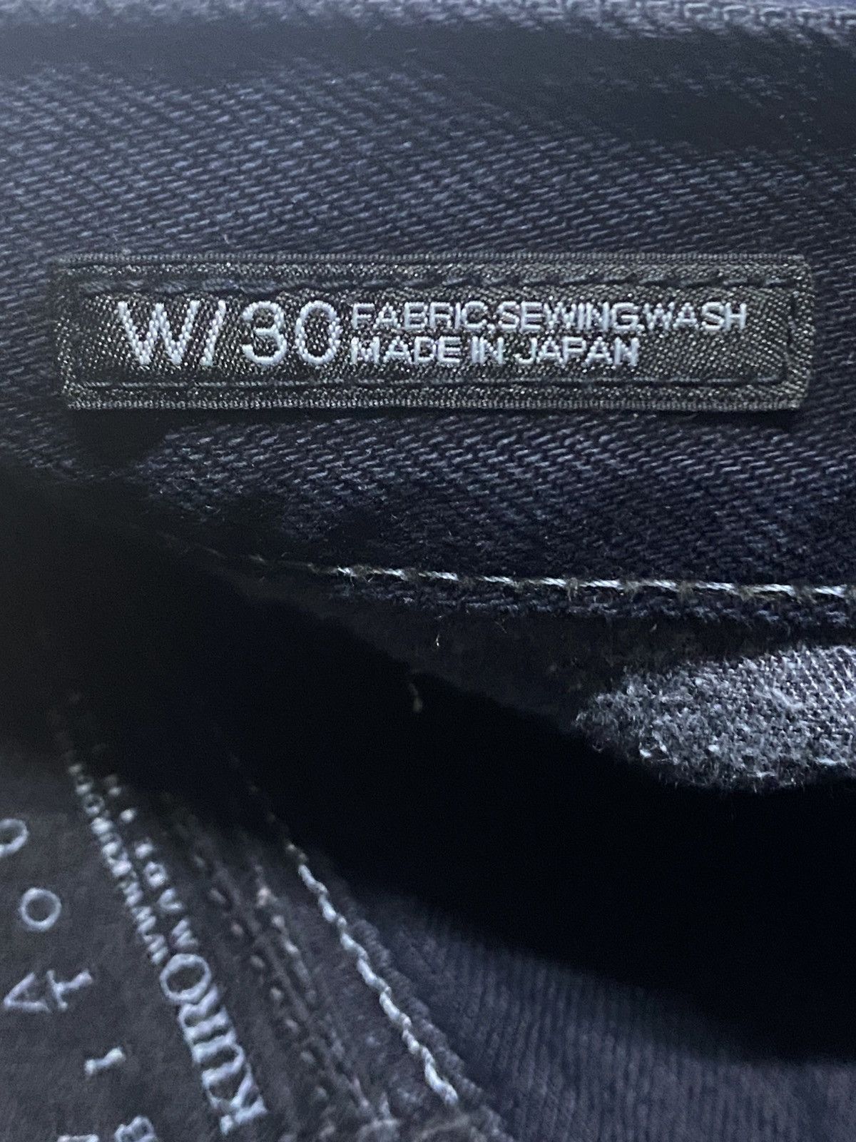 KURO Vintage Kuro Sewing Wash Black Selvedge Skinny Jeans Size US 30 / EU 46 - 14 Thumbnail