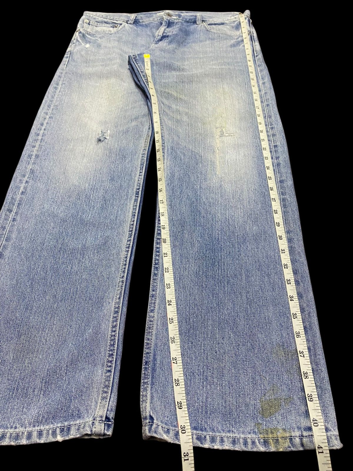 Tommy Hilfiger Vintage Tommy Jean Embroidered Faded Distressed Loose Jeans Size US 36 / EU 52 - 19 Thumbnail