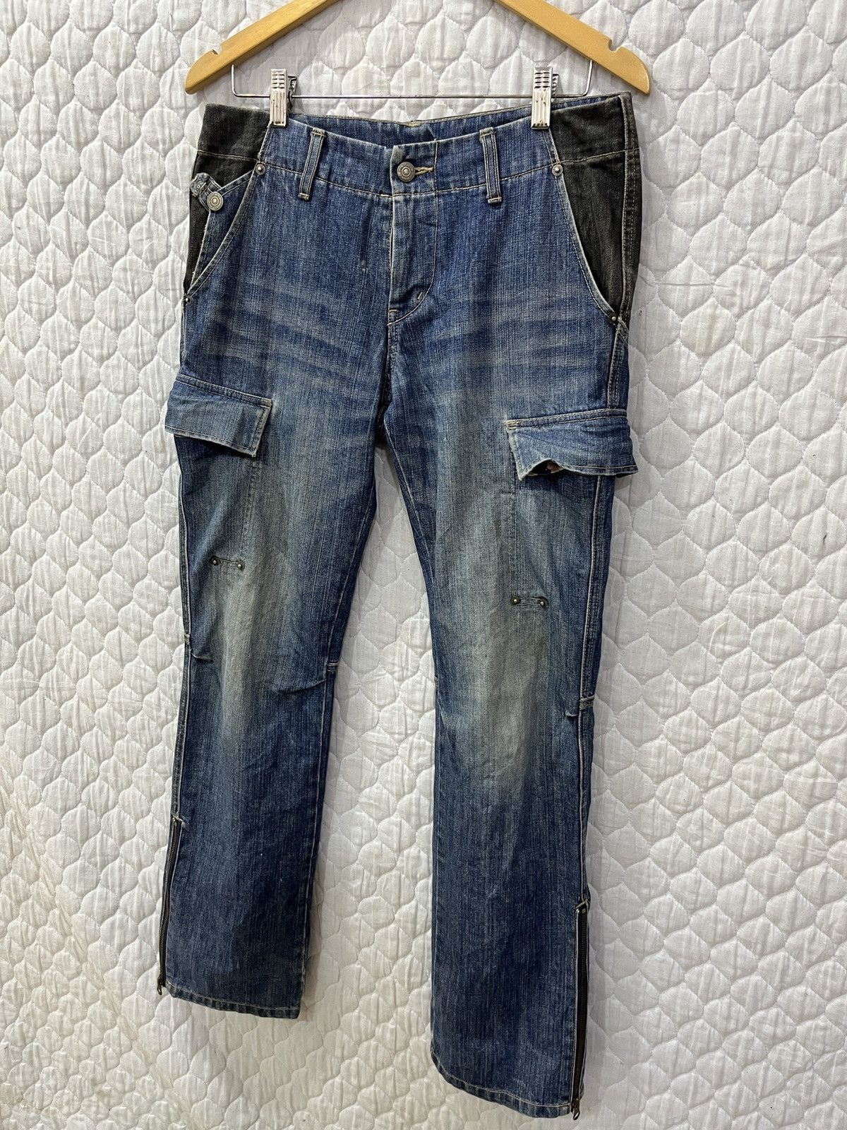 Le Grande Bleu (L.G.B.) 🔥🔥🔥ARCHIVE PPFM PATCHWORK DENIM Size US 33 - 6 Thumbnail