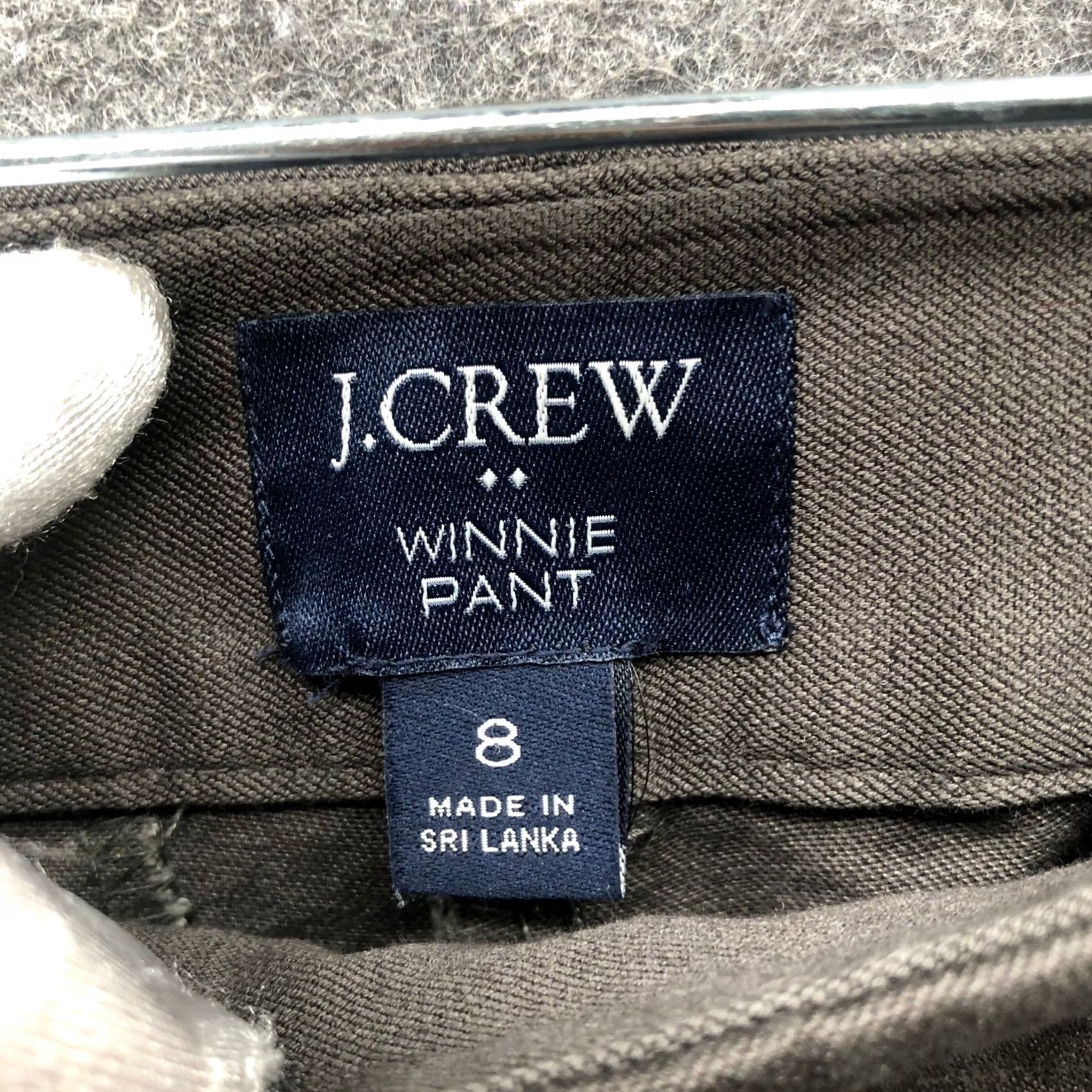 J.Crew J.CREW Winnie Pant Womens 8 Brown Skinny Rise Mid Stretch Cotton Blend Twill Side Zip Pockets Slim Leg Dress Pants - Vintage: No Size 30" / US 8 / IT 44 - 5 Thumbnail