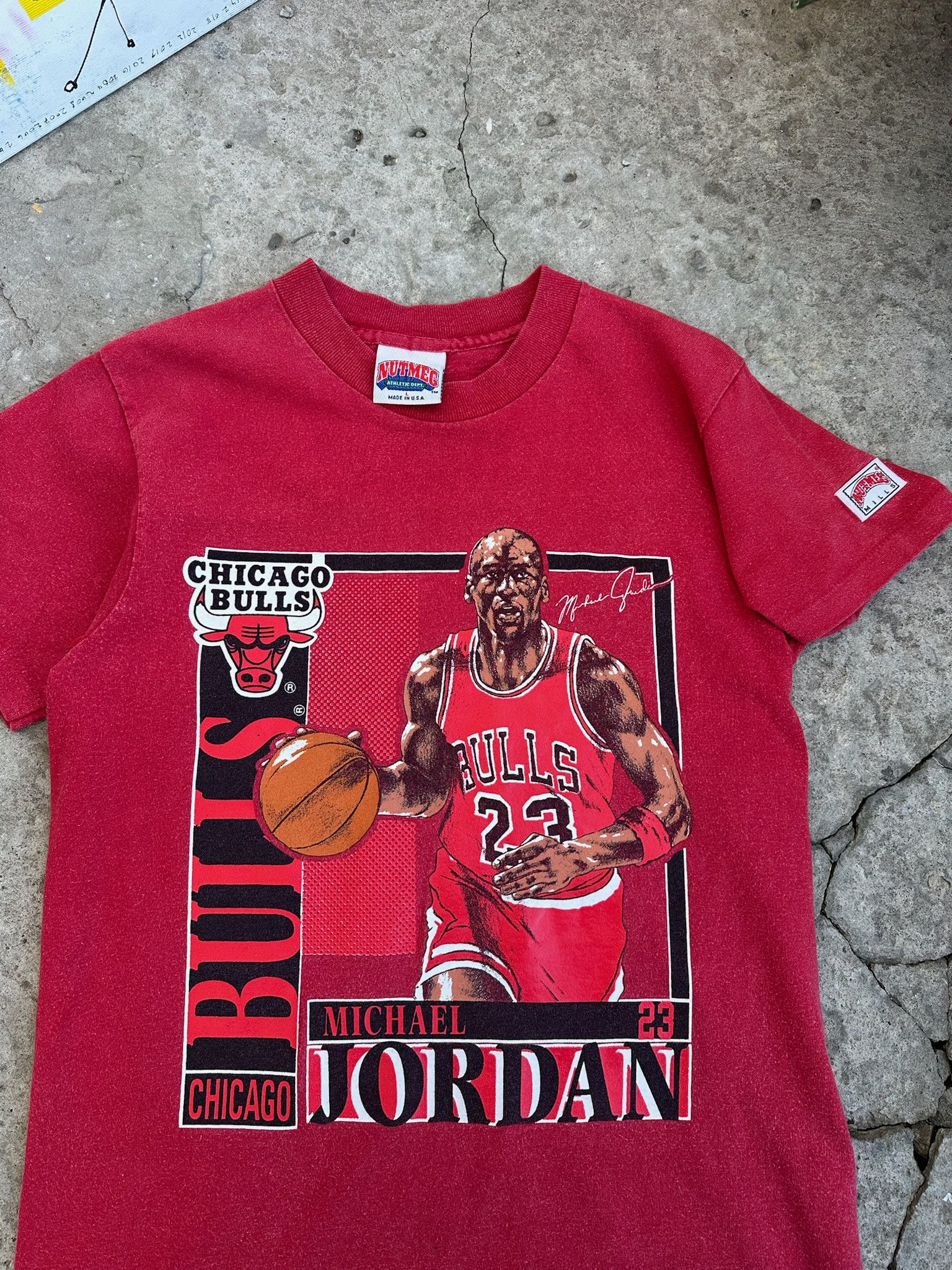 NBA Vintage 90's Chicago Bulls Nutmeg Tee Bull Rare Jordan Size US S / EU 44-46 / 1 - 7 Thumbnail