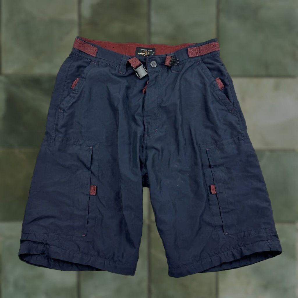 Vintage VINTAGE Wearfirst Cargo Shorts Men 34 Blue Y2K Grunge Casual Zip-Off Pants Size US 34 / EU 50 - 1 Thumbnail