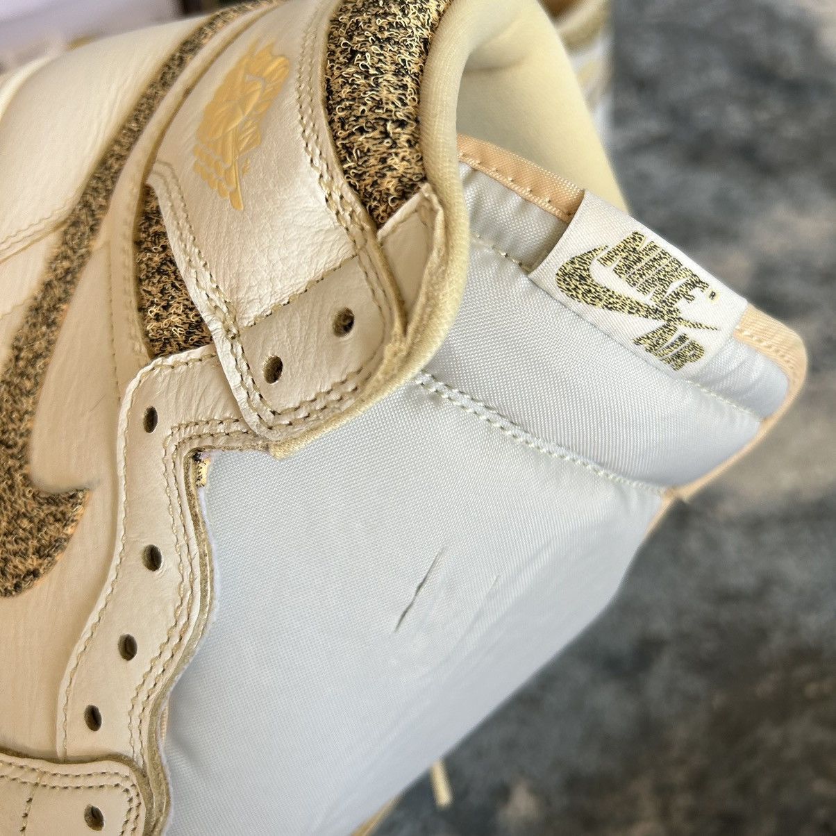 Jordan Brand × Nike AJ1 HiGH CRAFT ViBRATiONS OF NAiJA SAiL PALE VANiLLA CREAM Size US 9.5 / EU 42-43 - 5 Thumbnail