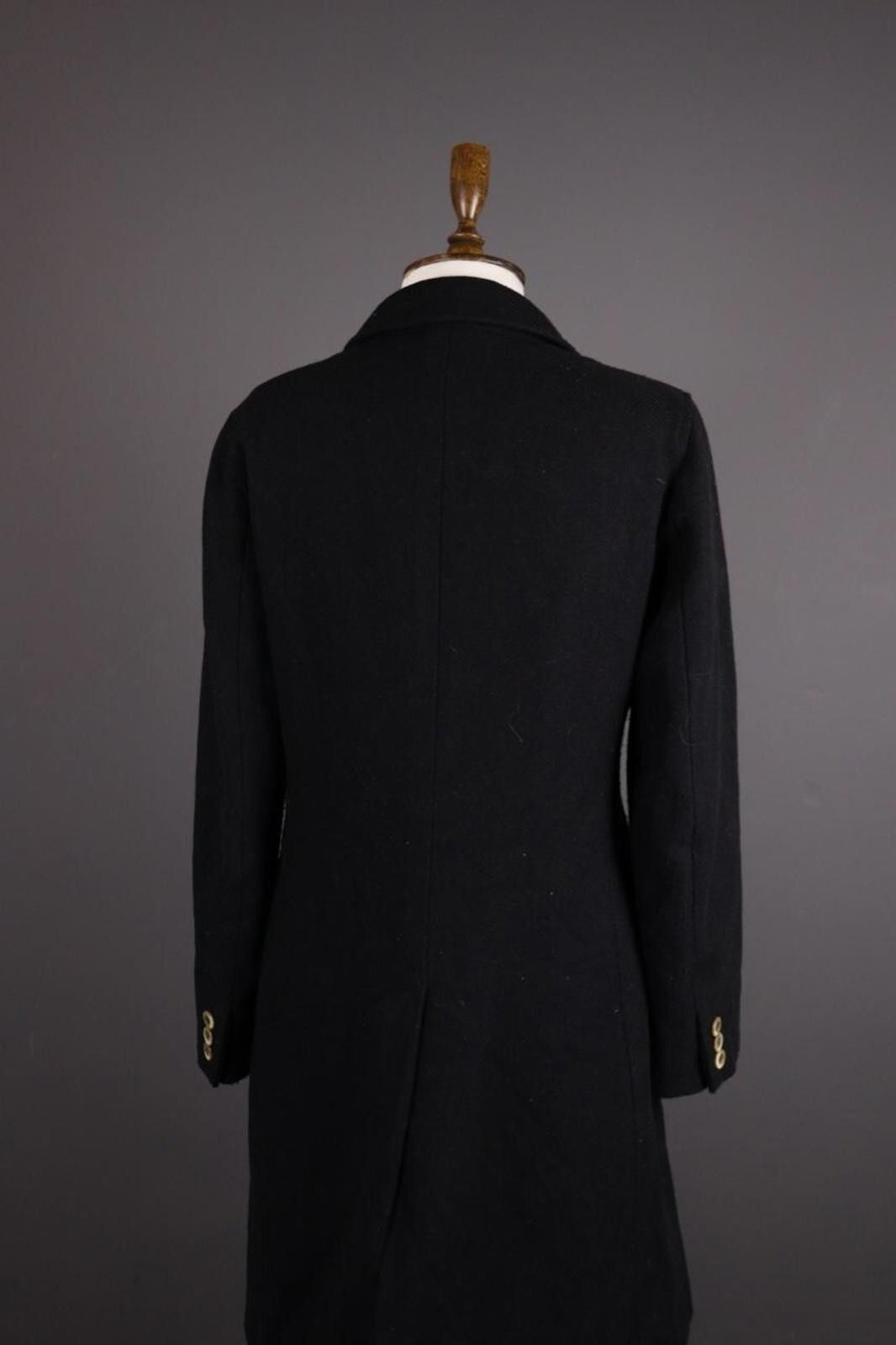 Designer WEEKEND MAX MARA Black Wool Coat Size I 44 / GB 12 / USA 10 Size M / US 6-8 / IT 42-44 - 8 Thumbnail