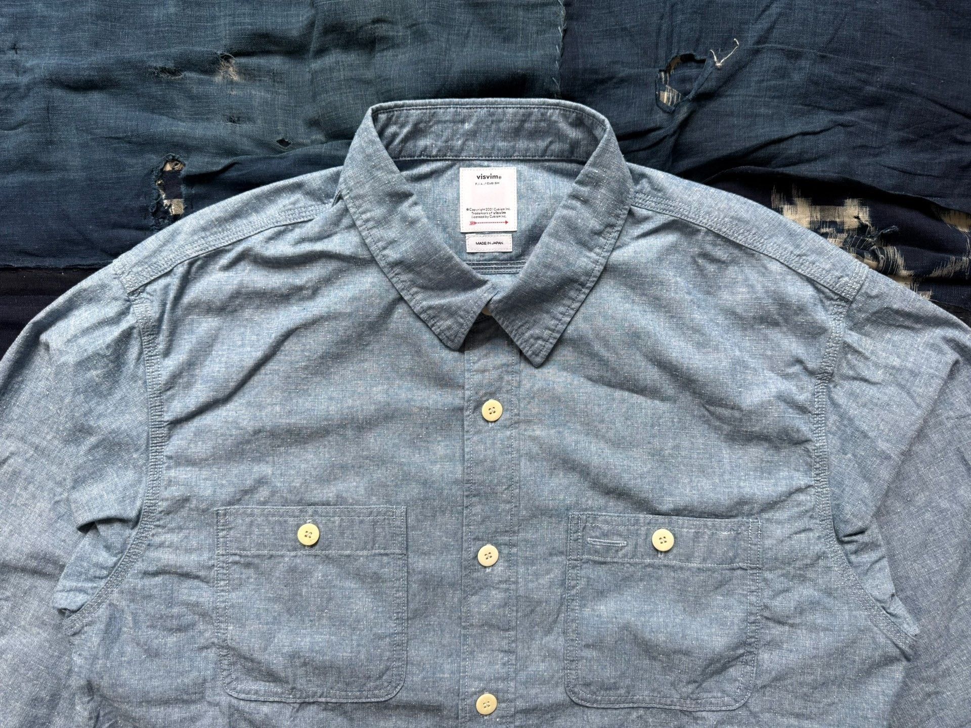 Visvim VISVIM 26SS BRIGGS CHAMBRAY SHIRT Size US L / EU 52-54 / 3 - 4 Thumbnail