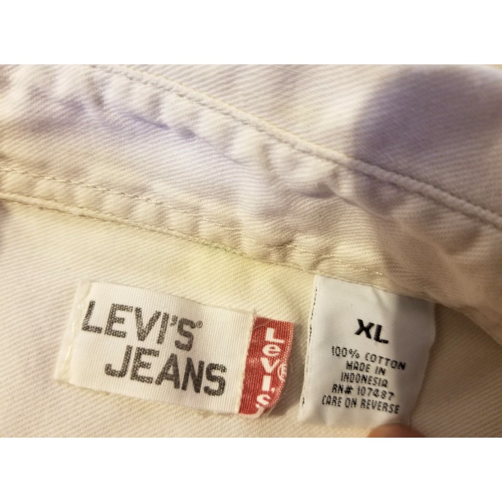 Levi's VINTAGE Levi's Denim Shirt Jacket XL Beige Mens Shacket 3-in-1 Jacket Size US XL / EU 56 / 4 - 3 Thumbnail