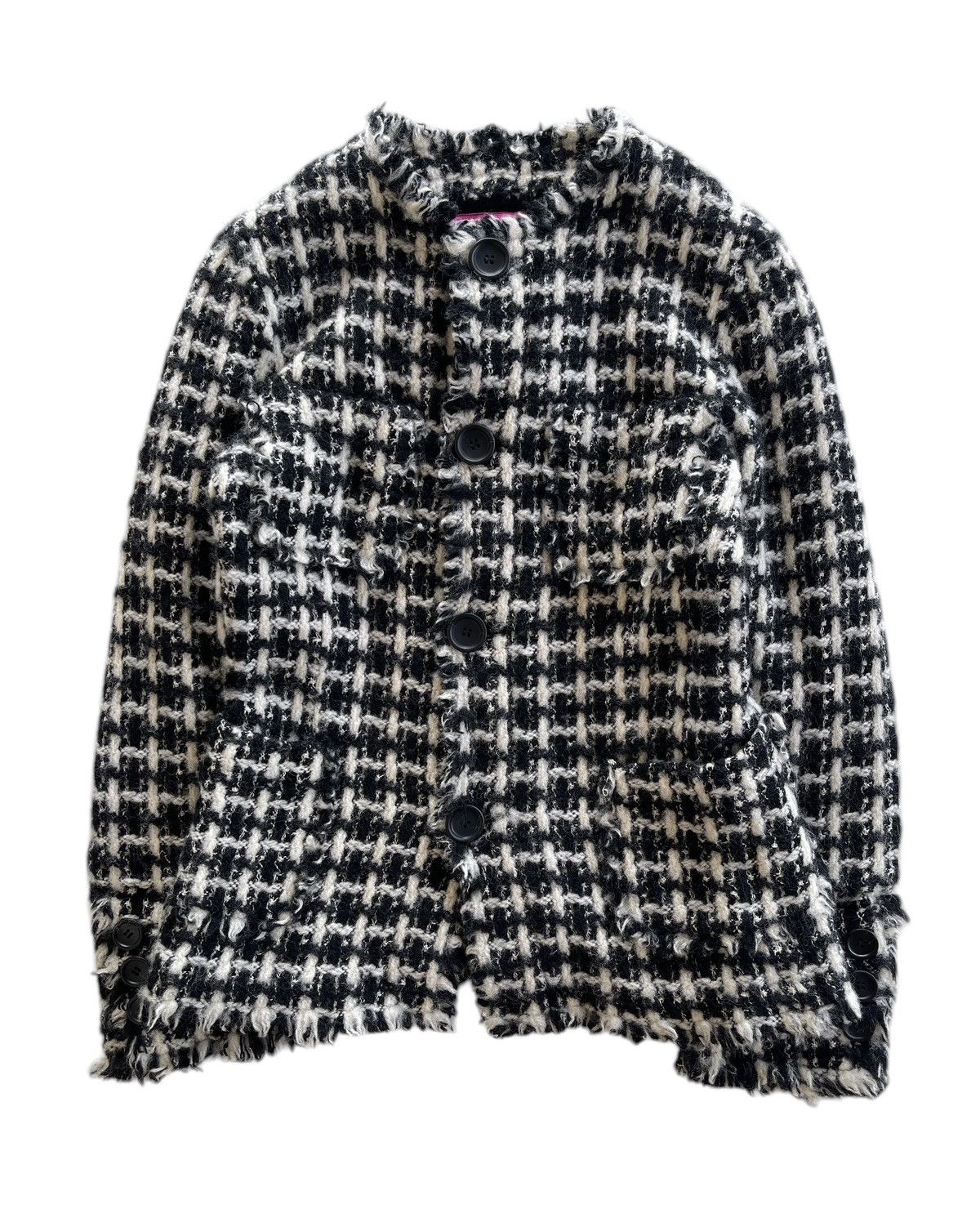 Junya Watanabe AW2004 Junya Watanabe Comme des Garcons Tweed Jacket Size S / US 4 / IT 40 - 2 Thumbnail
