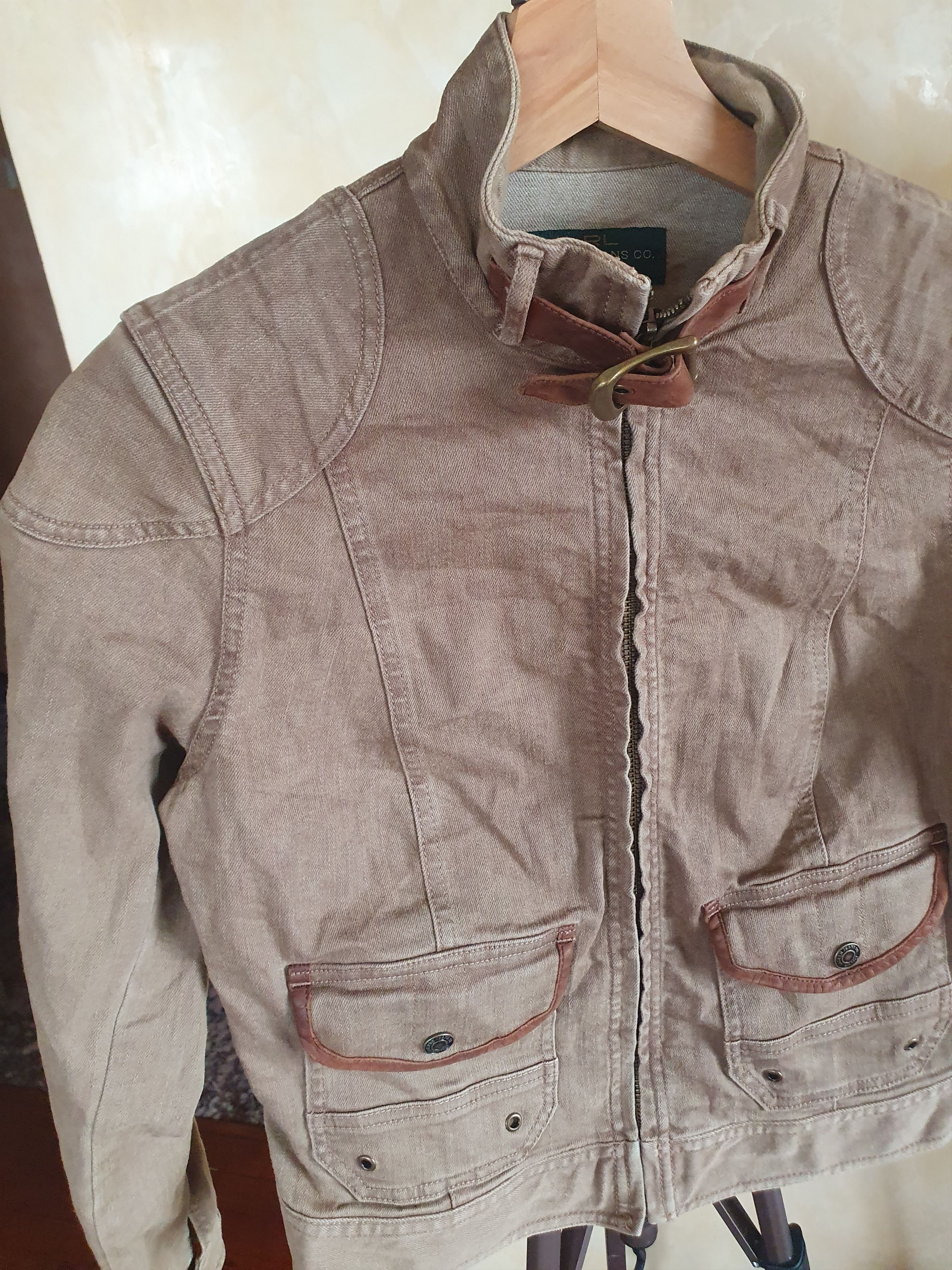 Polo Ralph Lauren Lauren Jeans Co. Ralph Lauren Canvas jacket Leather Trim S Size S / US 4 / IT 40 - 4 Thumbnail